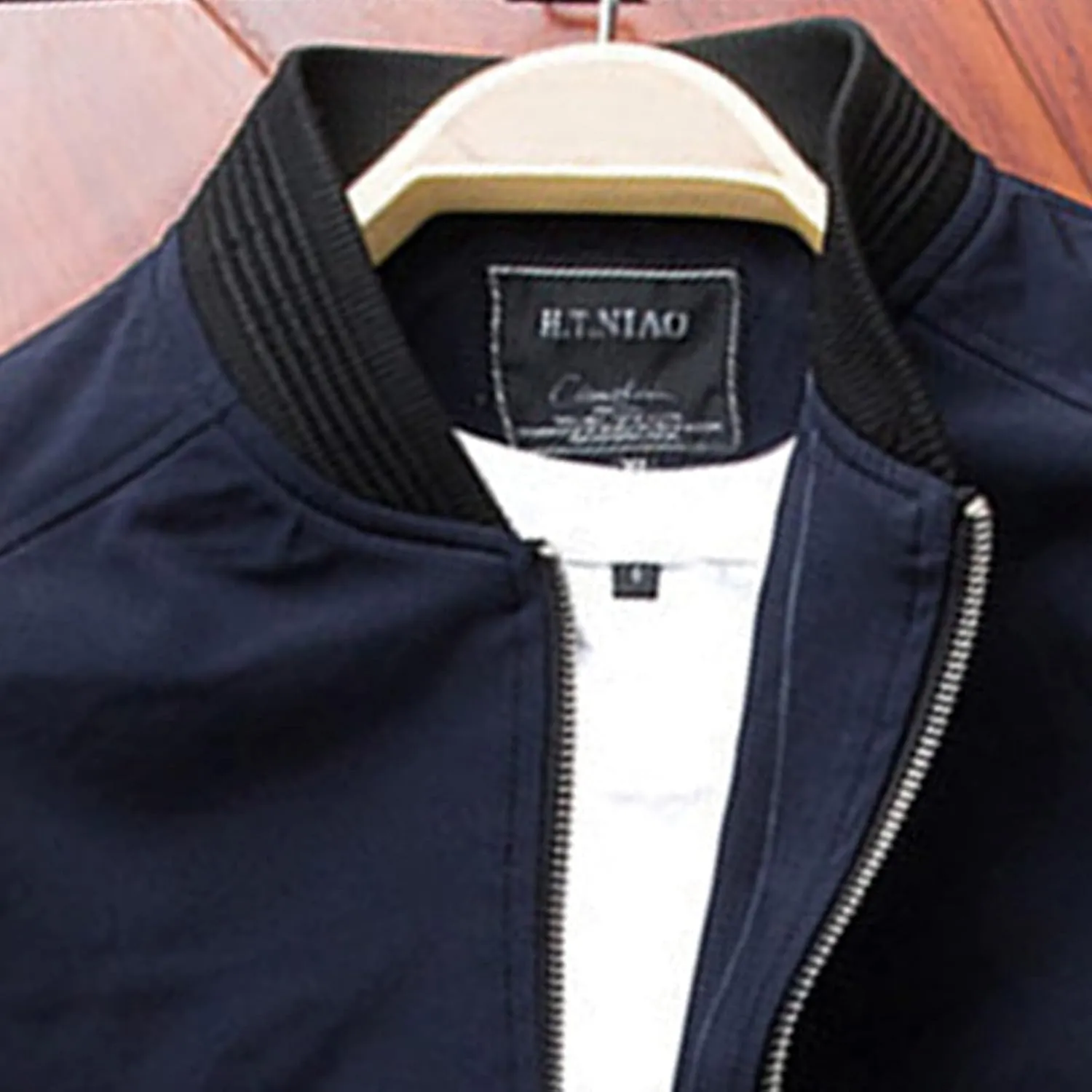 Mens Casual Lightweight Jacket Softshell Flight Bomber Jacket Varsity Windbreaker
