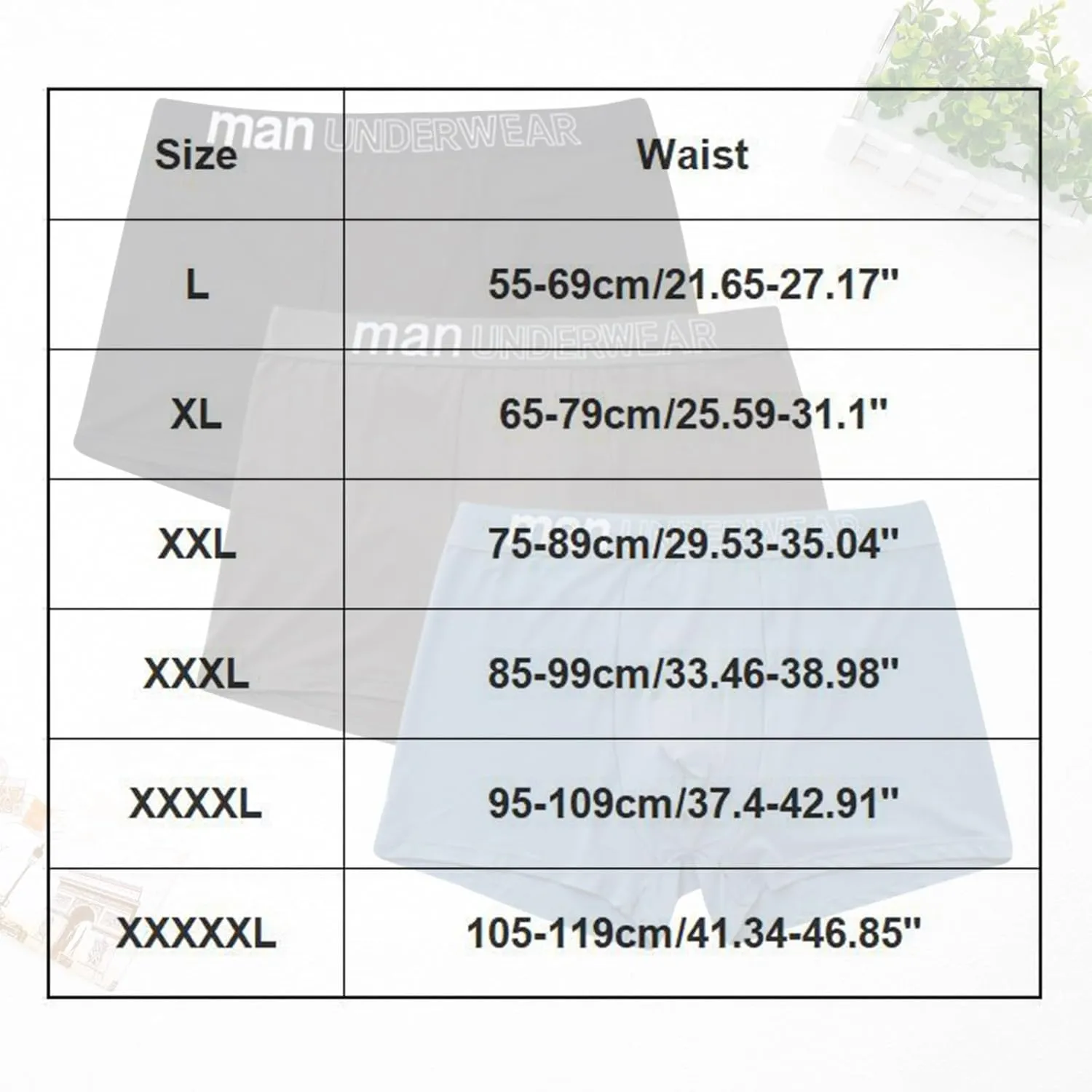 Men's Cotton Boxer Briefs Soft Breathable Comfort Close Fitting Underwear Daily Underpants Lightweight Panties