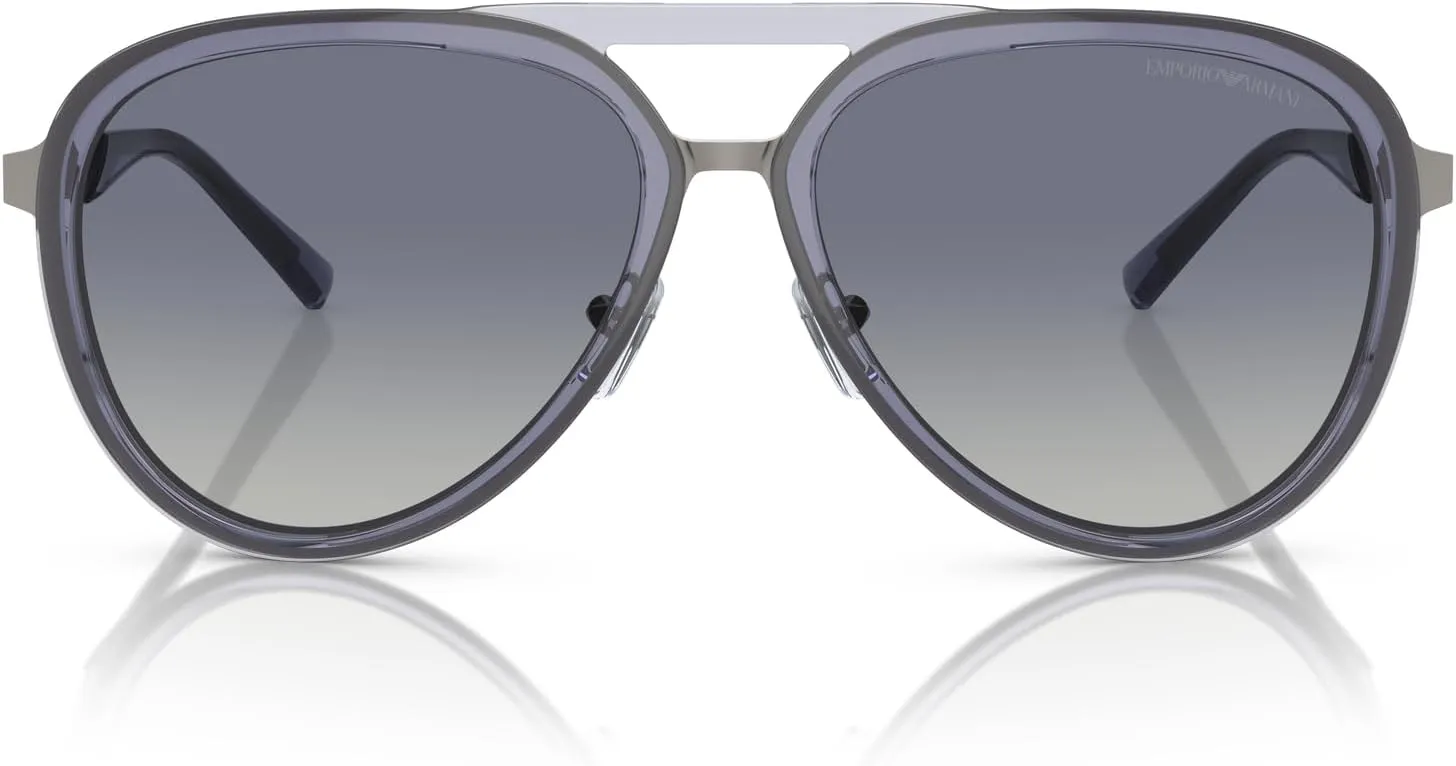 Men's Ea2145 Aviator Sunglasses