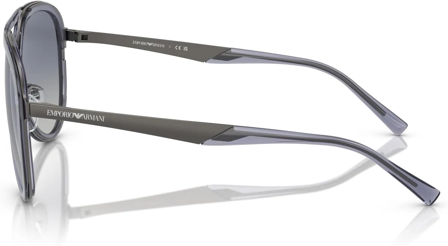 Men's Ea2145 Aviator Sunglasses