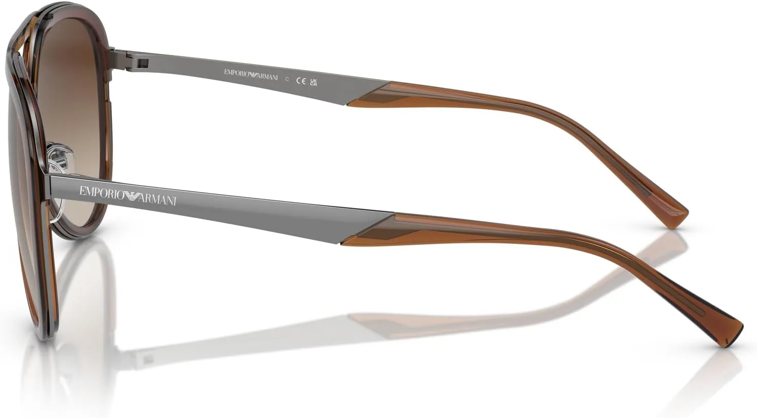 Men's Ea2145 Aviator Sunglasses