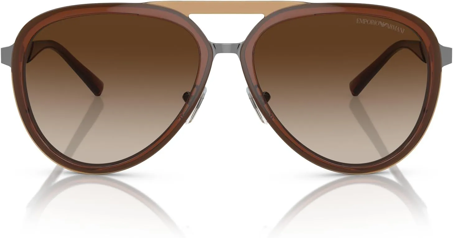 Men's Ea2145 Aviator Sunglasses