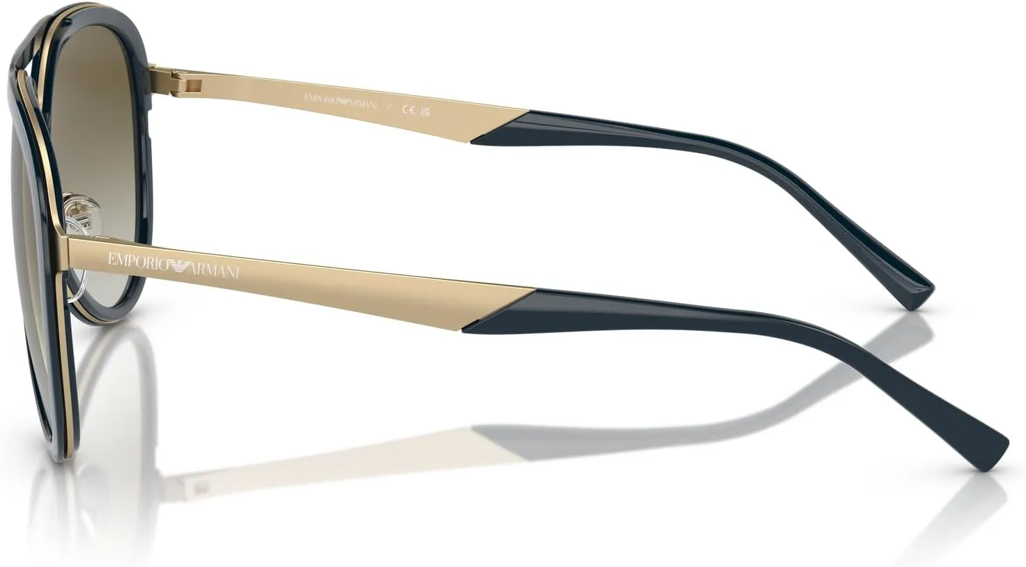 Men's Ea2145 Aviator Sunglasses