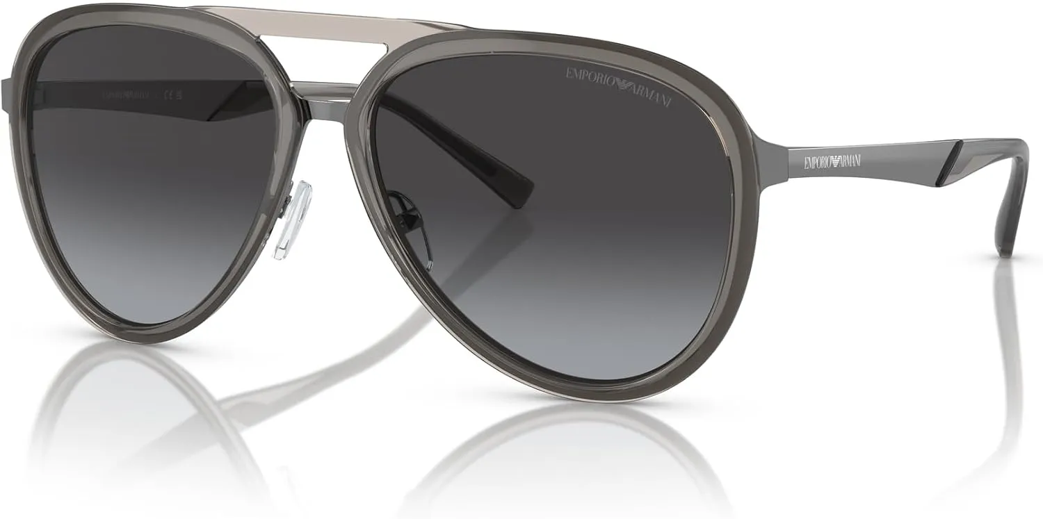 Men's Ea2145 Aviator Sunglasses