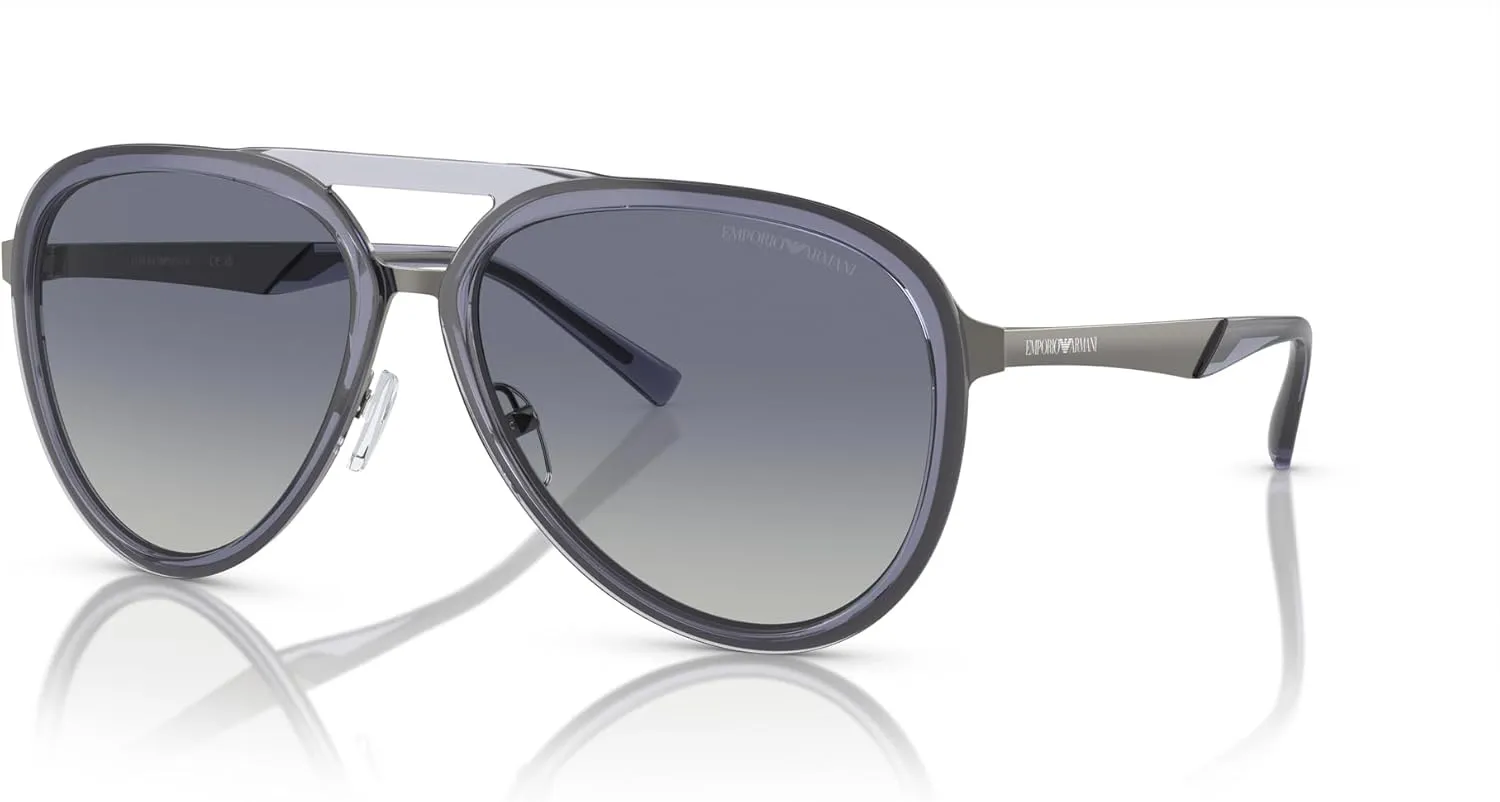 Men's Ea2145 Aviator Sunglasses