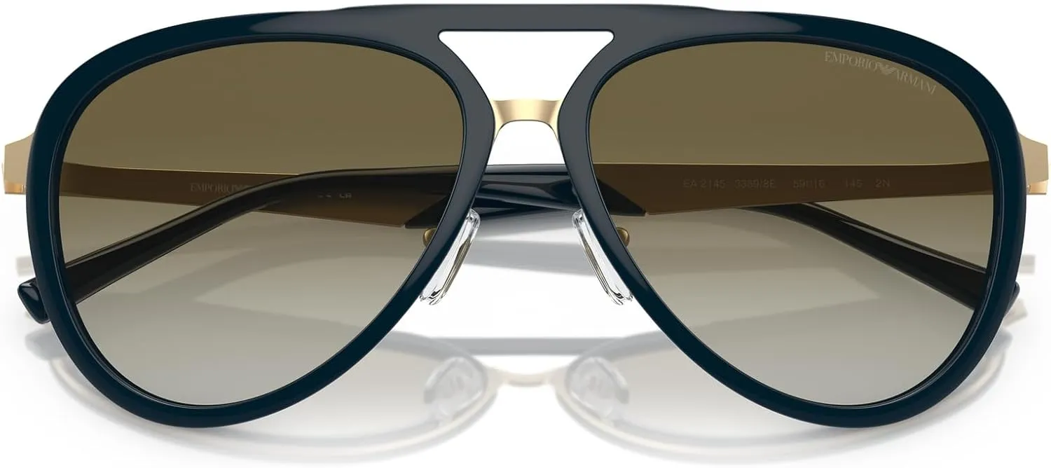 Men's Ea2145 Aviator Sunglasses