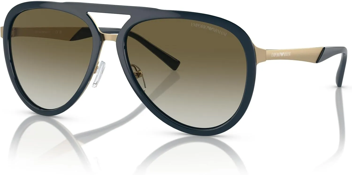 Men's Ea2145 Aviator Sunglasses