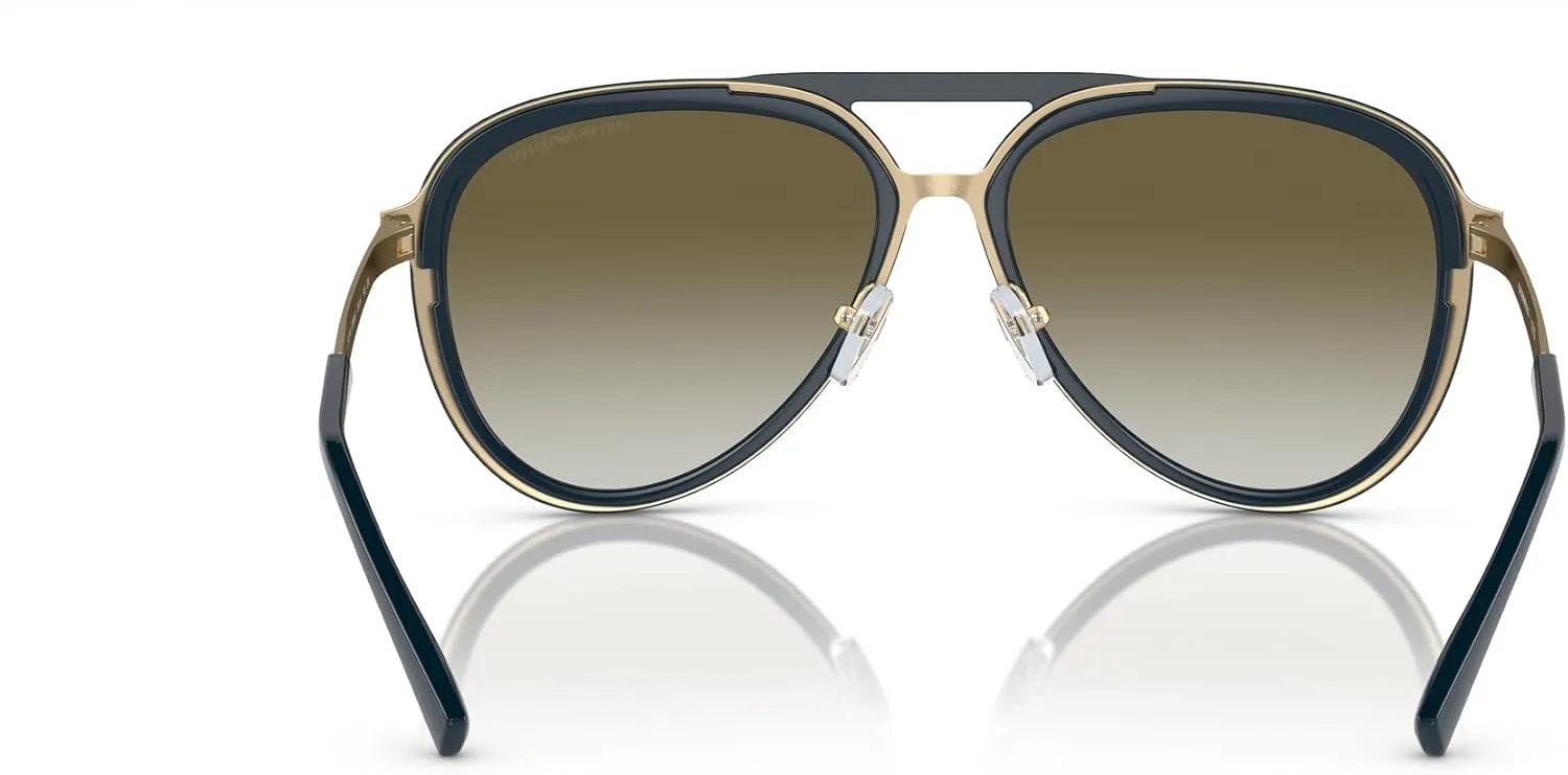 Men's Ea2145 Aviator Sunglasses