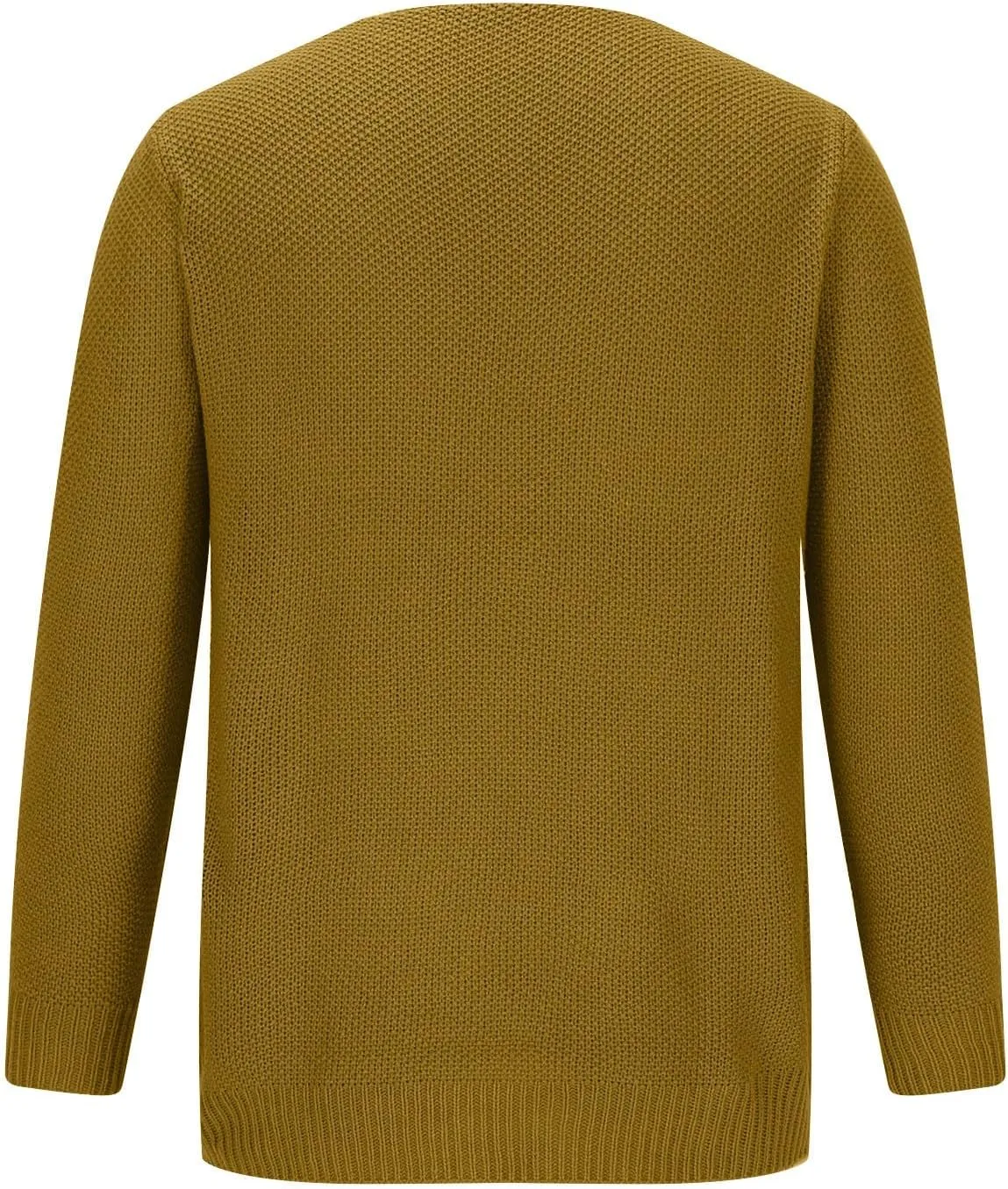 Men's Fashion V-Neck Warm Outdoor Long Sleeve Knitted Sweater Top Lightweight Pullover Knitted Fall Winter Sweaters