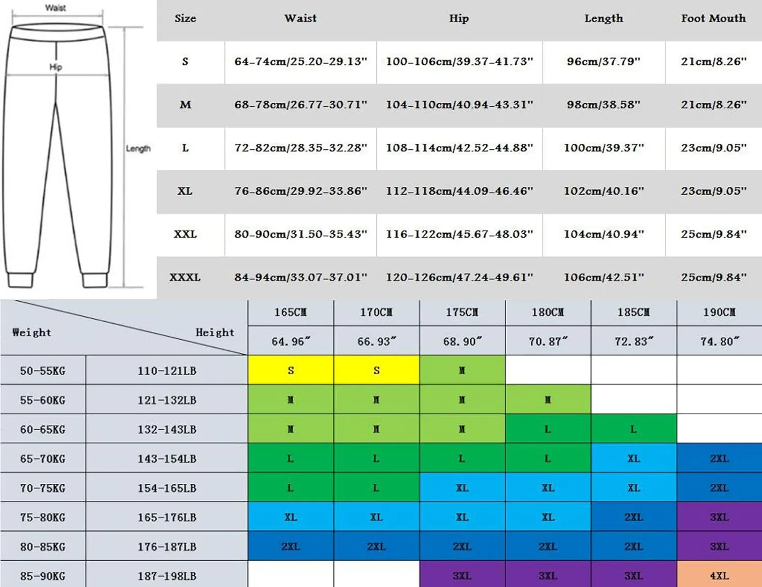 Men's Heavyweight Fleece Cargo Sweatpants Stretch Elastic Waist Jogger Sport Pants Drawstring Sports Trousers
