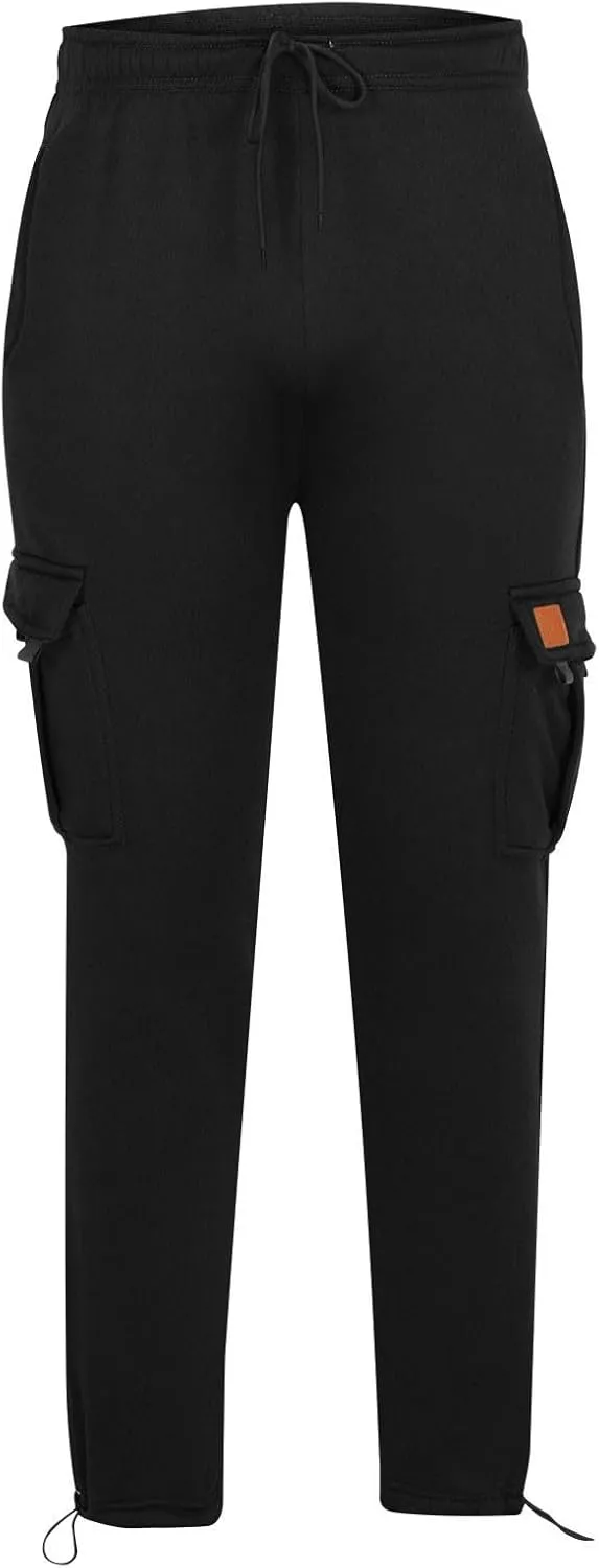 Mens Pants Casual Baggy Sweatpants Open Bottom Elastic Waist Drawstring Joggers Lounge Home Daily Commute Trousers