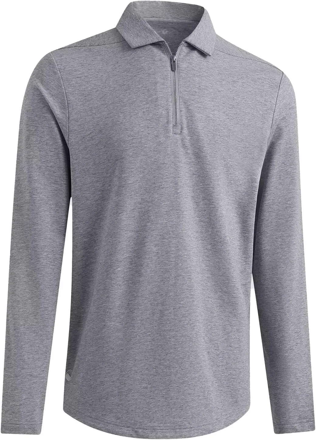 Mens Quarter Zip Polo Shirt Long and Short Sleeve Collared Shirts Moisture Wicking Performance Golf Polo Shirts