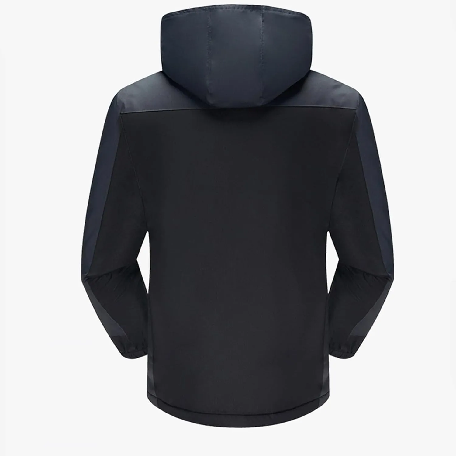 Mens Rain Jacket Waterproof Softshell Coats with Hooded Hiking Outdoor Coat Lightweight Casual Windbreaker Jackets