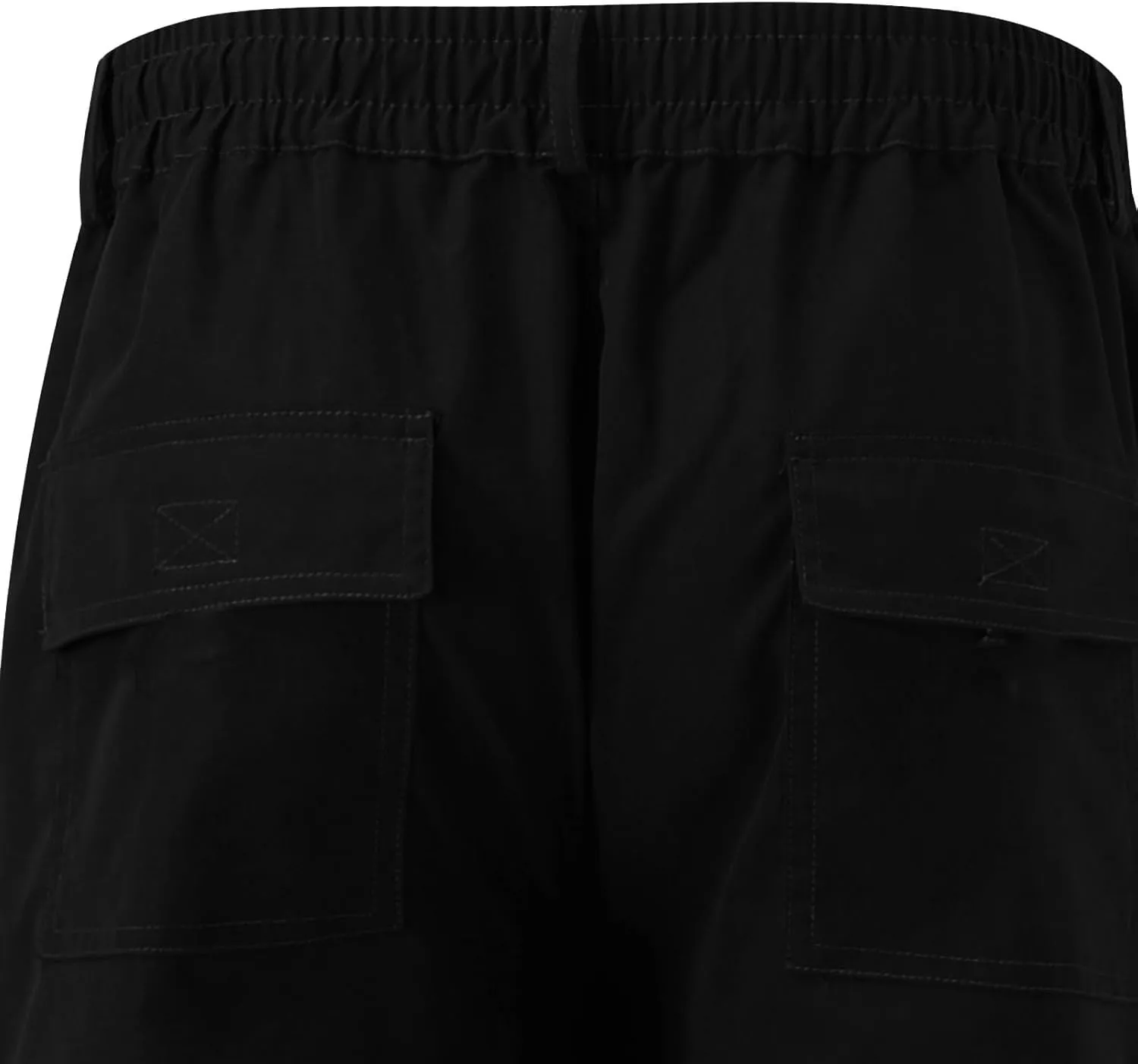 Men's Straight Leg Cargo Pants with Multi Pockets Summer Elastic Waist Relaxed Fit Outdoor Pant Athletic Workout Gym Outfits