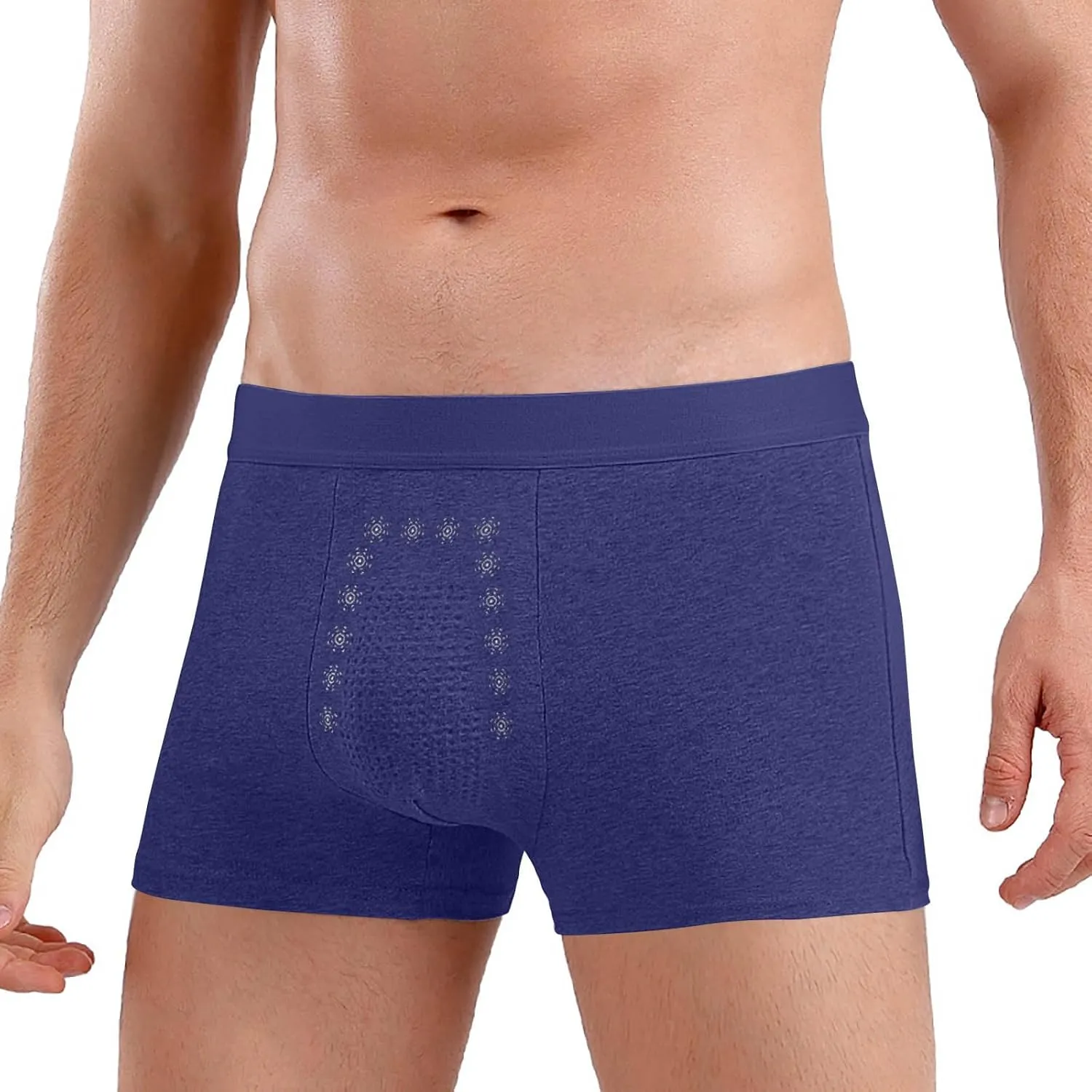 Men's Stretch Boxer Briefs Breathable Underwear Soft Waistband Trunks Short Leg Daily Bottoms Panties