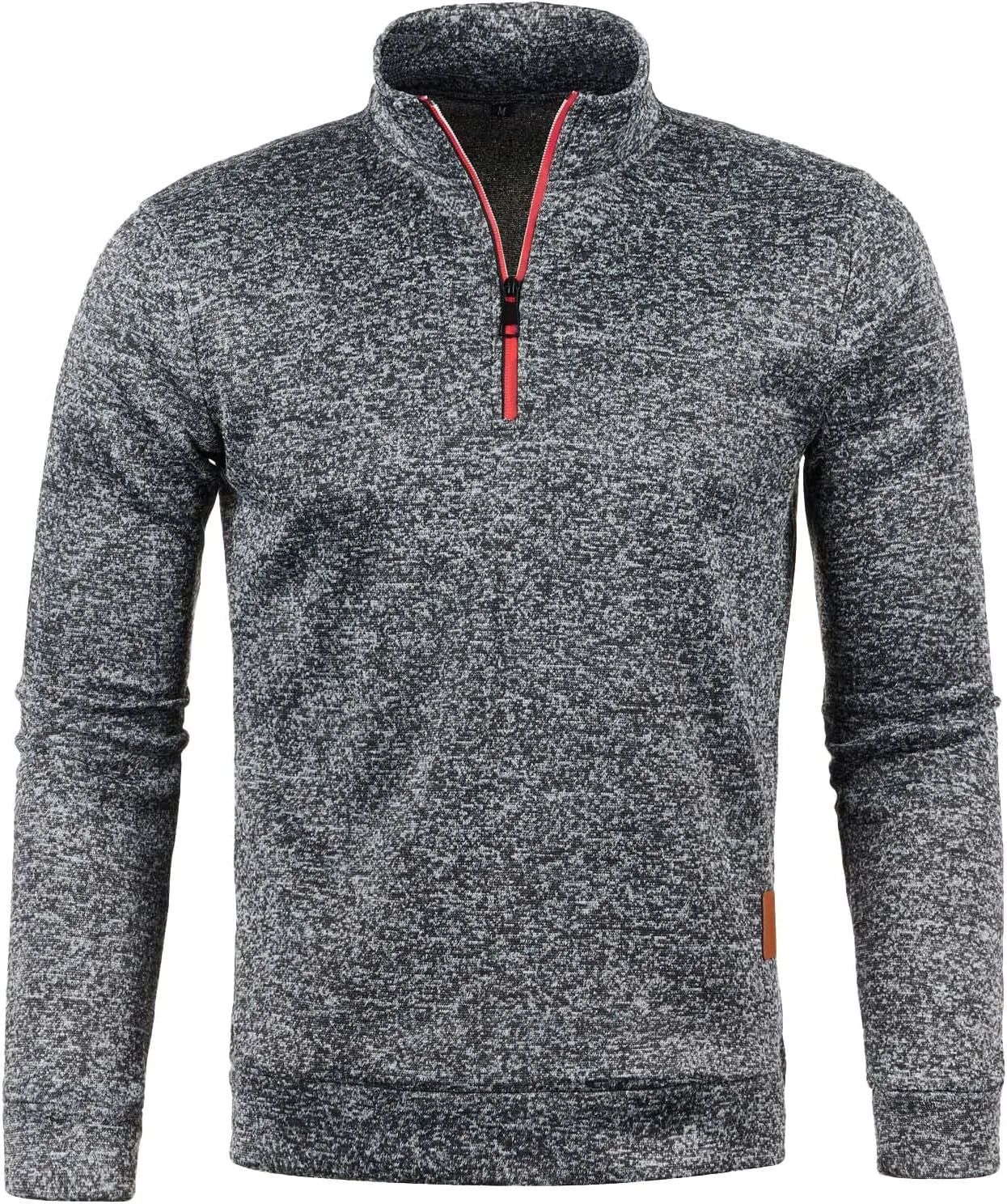Mens SweatersMen's Quarter Zip Henley Shirts Knit Sweater Dress Long Sleeve Pullover Sweaters Turtleneck T-Shirts