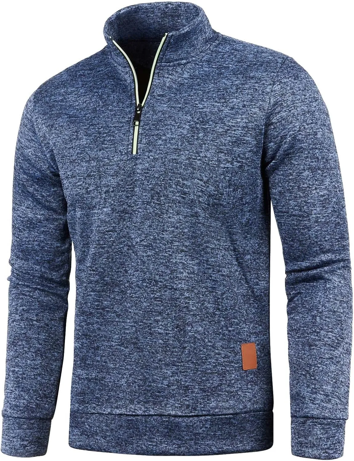 Mens SweatersMen's Quarter Zip Henley Shirts Knit Sweater Dress Long Sleeve Pullover Sweaters Turtleneck T-Shirts