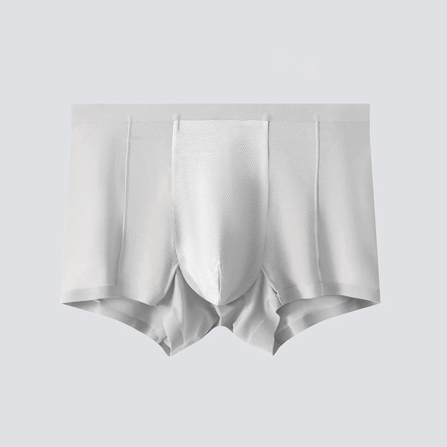 Men's Thin Boxer Briefs Modal Lightweight Breathable Moisture Wicking Close Fitting Underwear Front Pouch Underpants