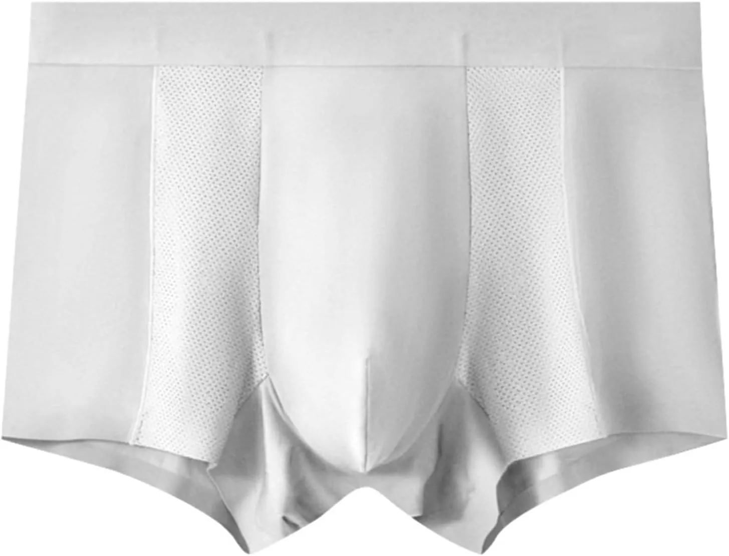 Men's Thin Boxer Briefs Modal Lightweight Breathable Moisture Wicking Close Fitting Underwear Front Pouch Underpants