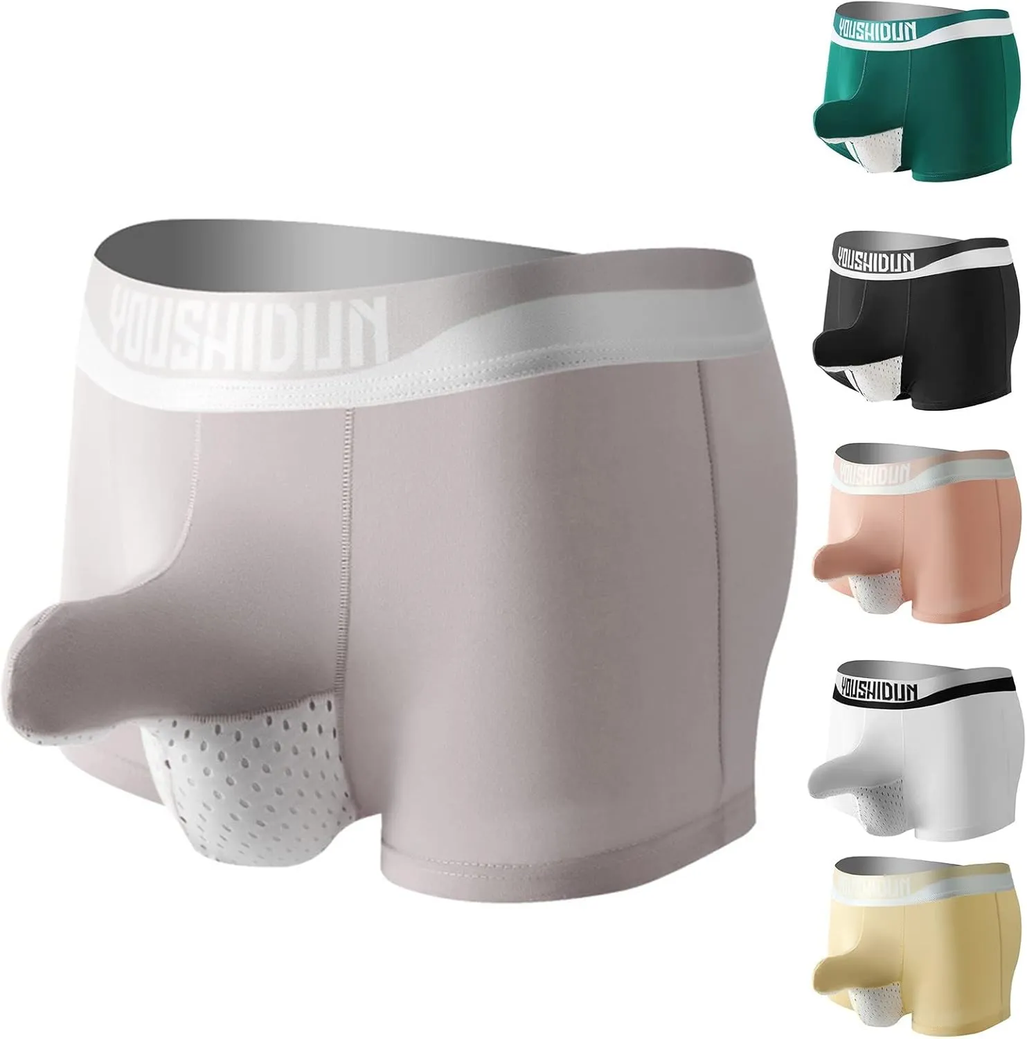 Men's Underwear 6 Pack Elephant Nose Comfortable Boxer Briefs Men Ice Nylon Breathable Underpants Trunks