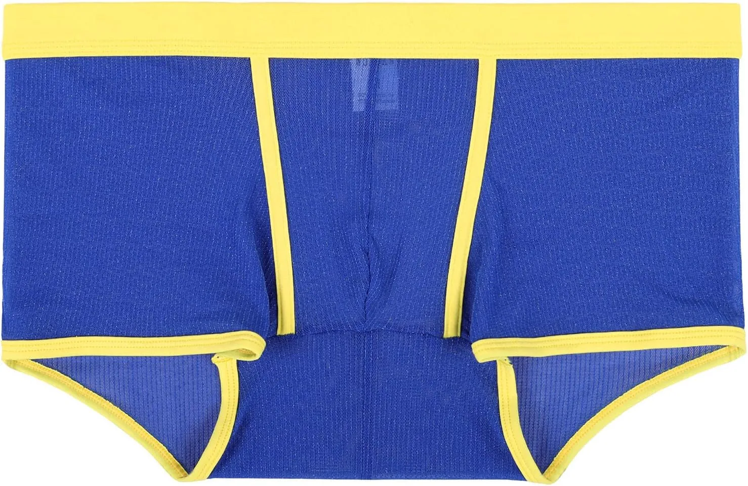 Mens Underwear Boxer Briefs Men's Patchwork Mesh Breathable Reguard Rise Boxer Briefs Bicycle Shorts Underpants Trunks