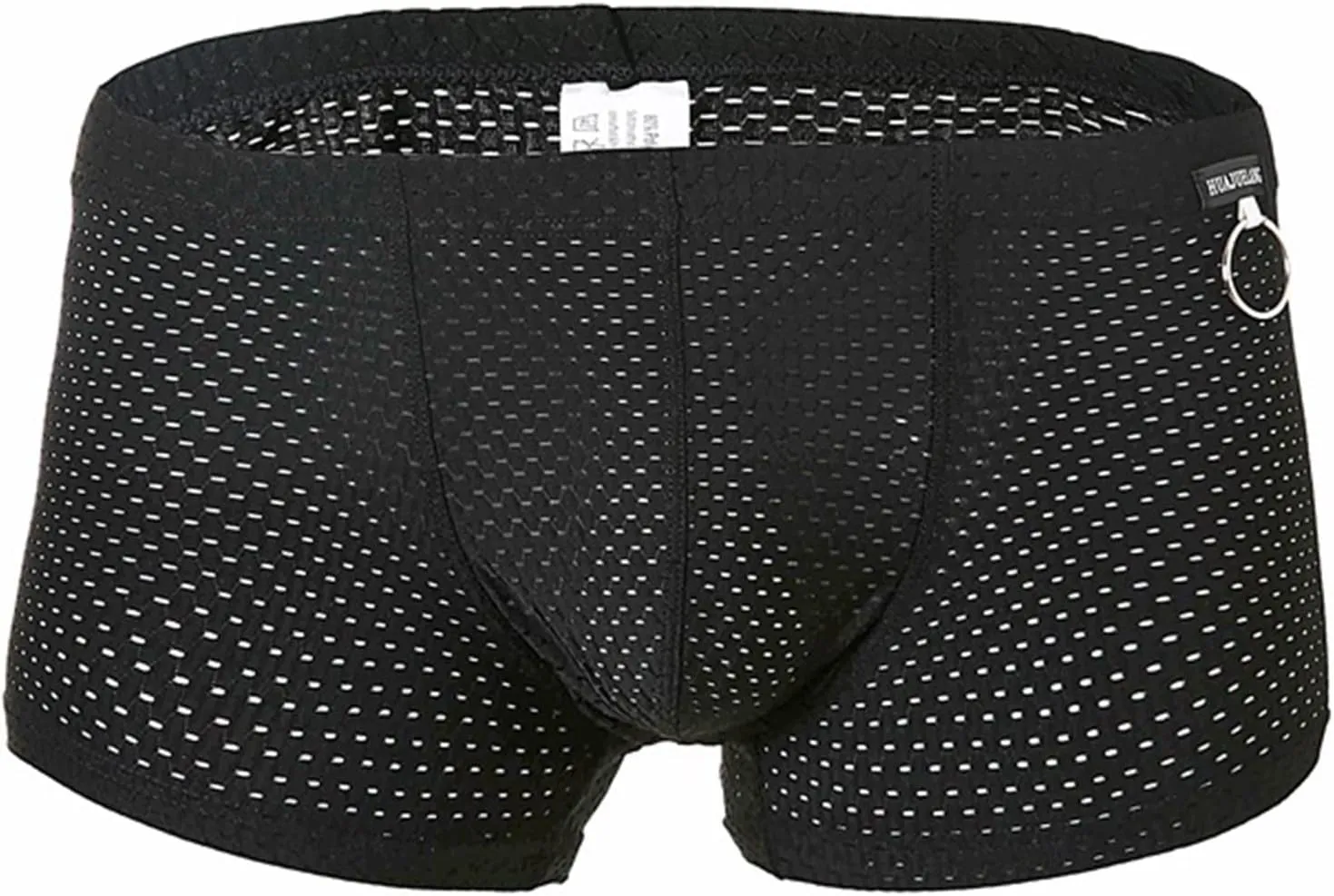 Mens Underwear Boxer Briefs Men's Solid Mesh Net Breathable Reguard Rise Boxer Briefs Sports Underpants Trunks