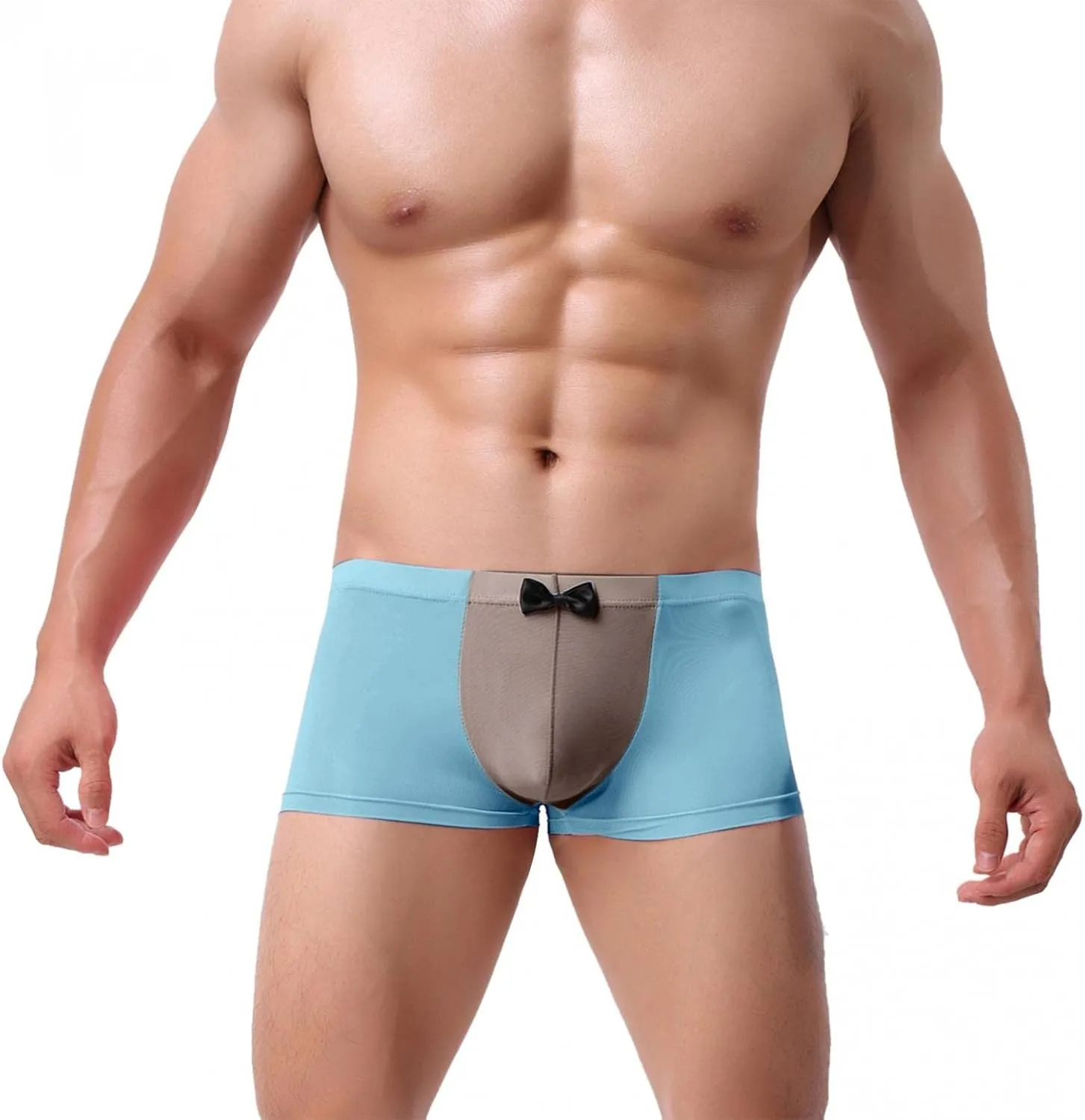 Mens Underwear Boxer Briefs Men's Underwear Sexy Mesh Breathable Low Rise Cool Boxers Valentines Day Gift Underpants