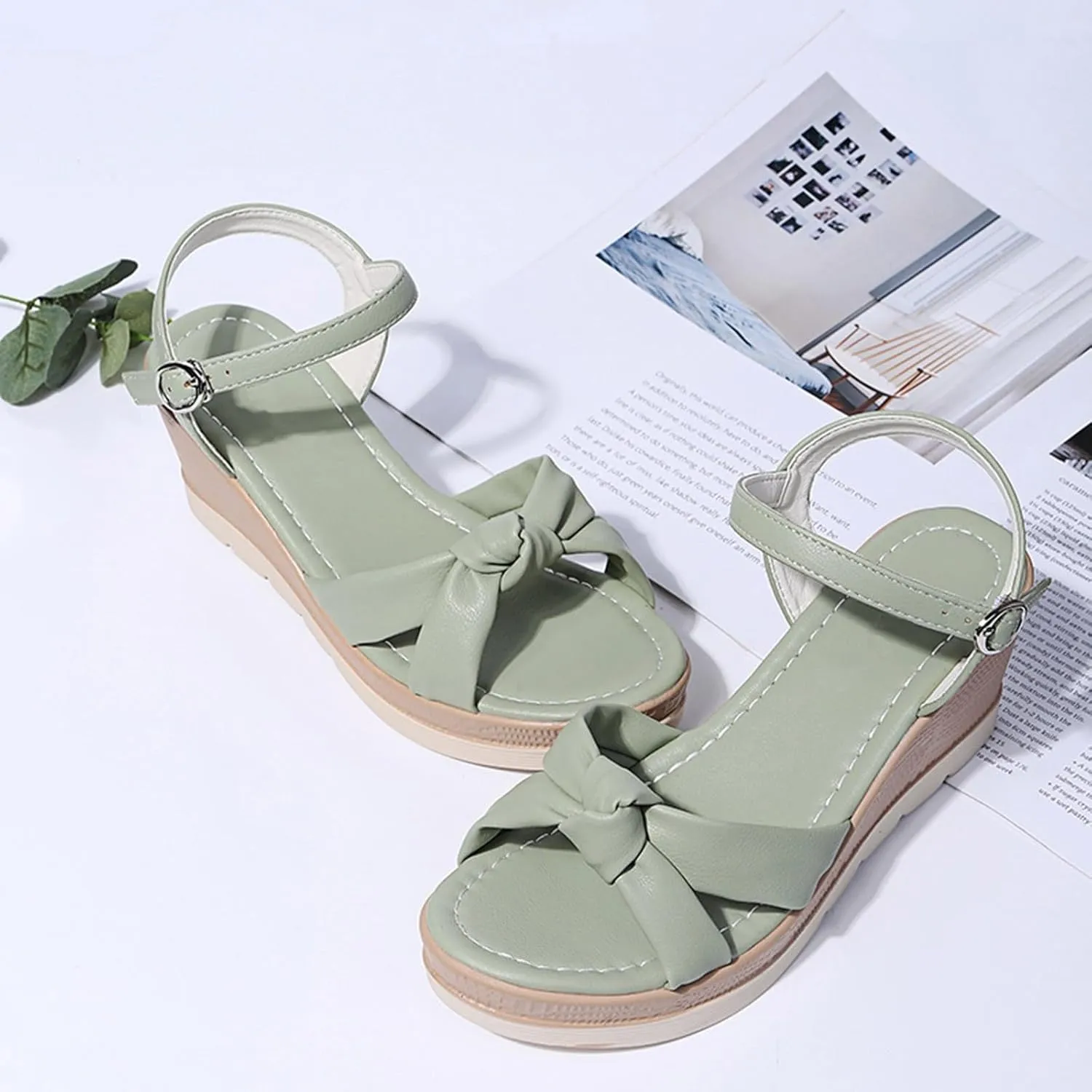 Non Slip Thick Bottom Sandals for Women Summer Casual Platform Wedge Slides Casual Sandals Indoor Outdoor