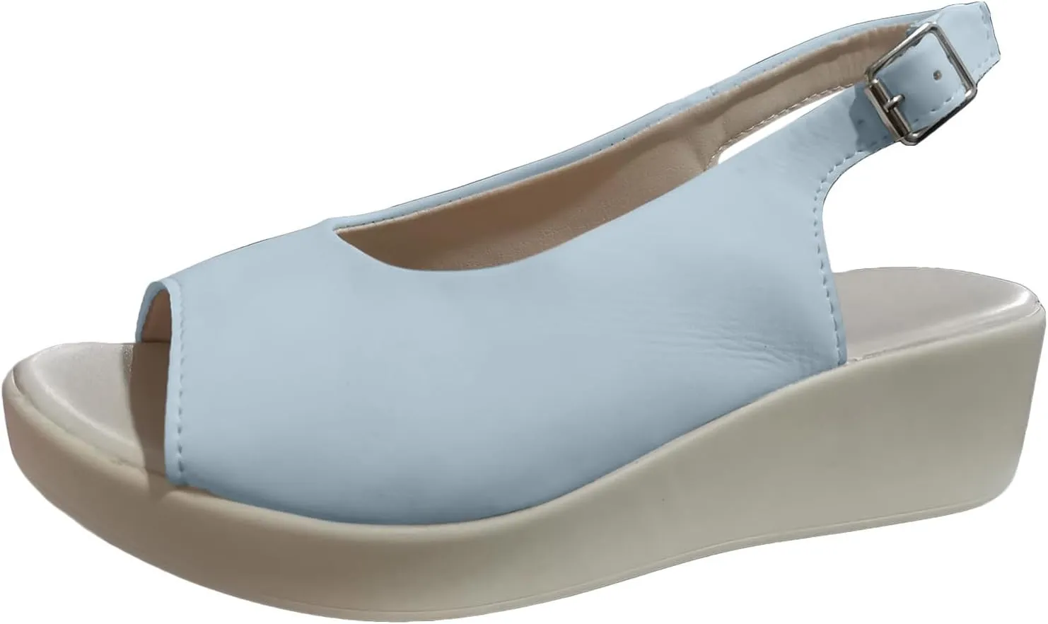 Non Slip Thick Bottom Sandals for Women Women's Casual Summer Wedge Heels Shoes Breathable Casual Sandals