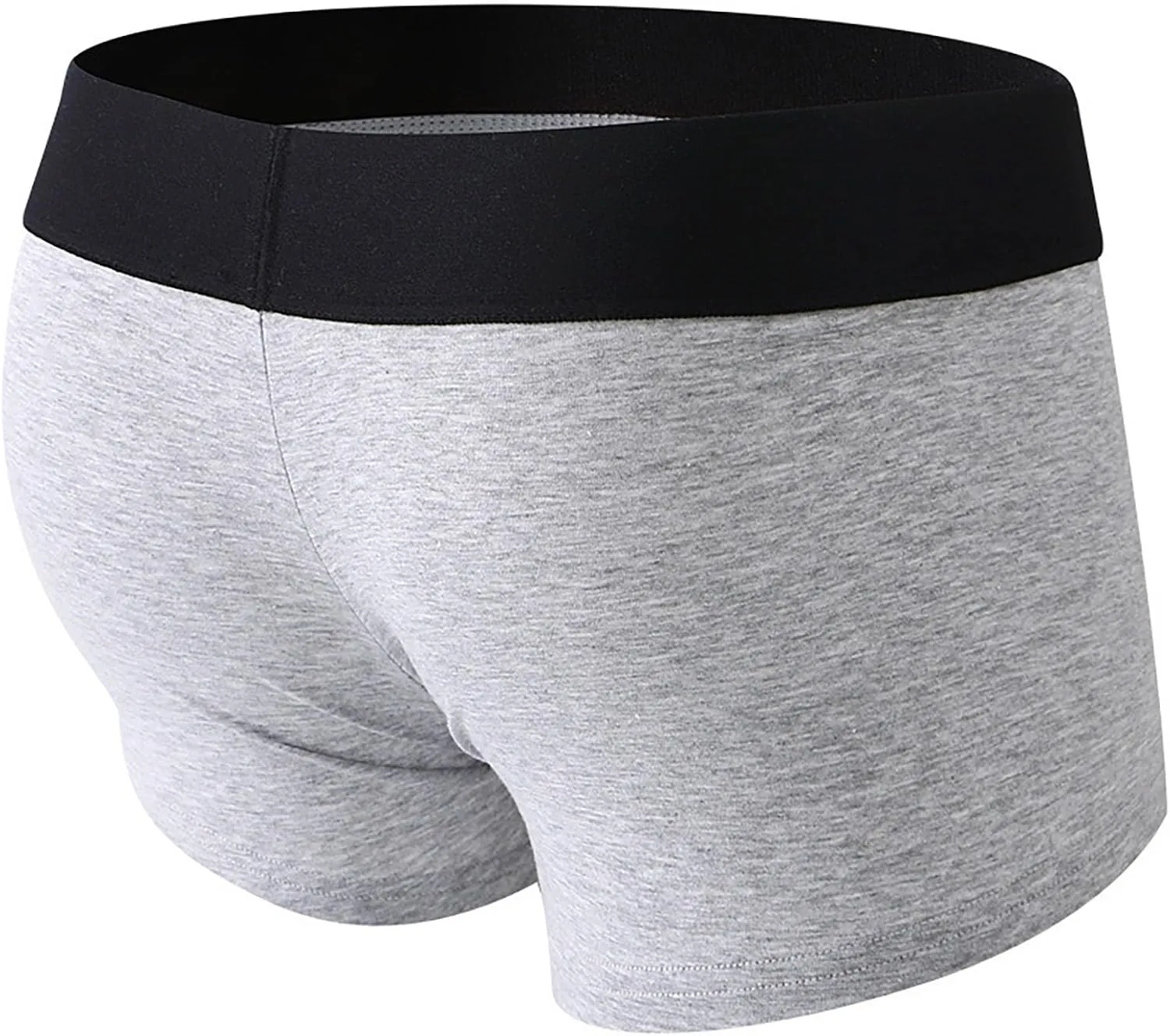 Open Front Hole Boxer Briefs for Men Stretch Breathable Sport Boyshort Cotton Seamless Underwear Bulge Pouch Panties