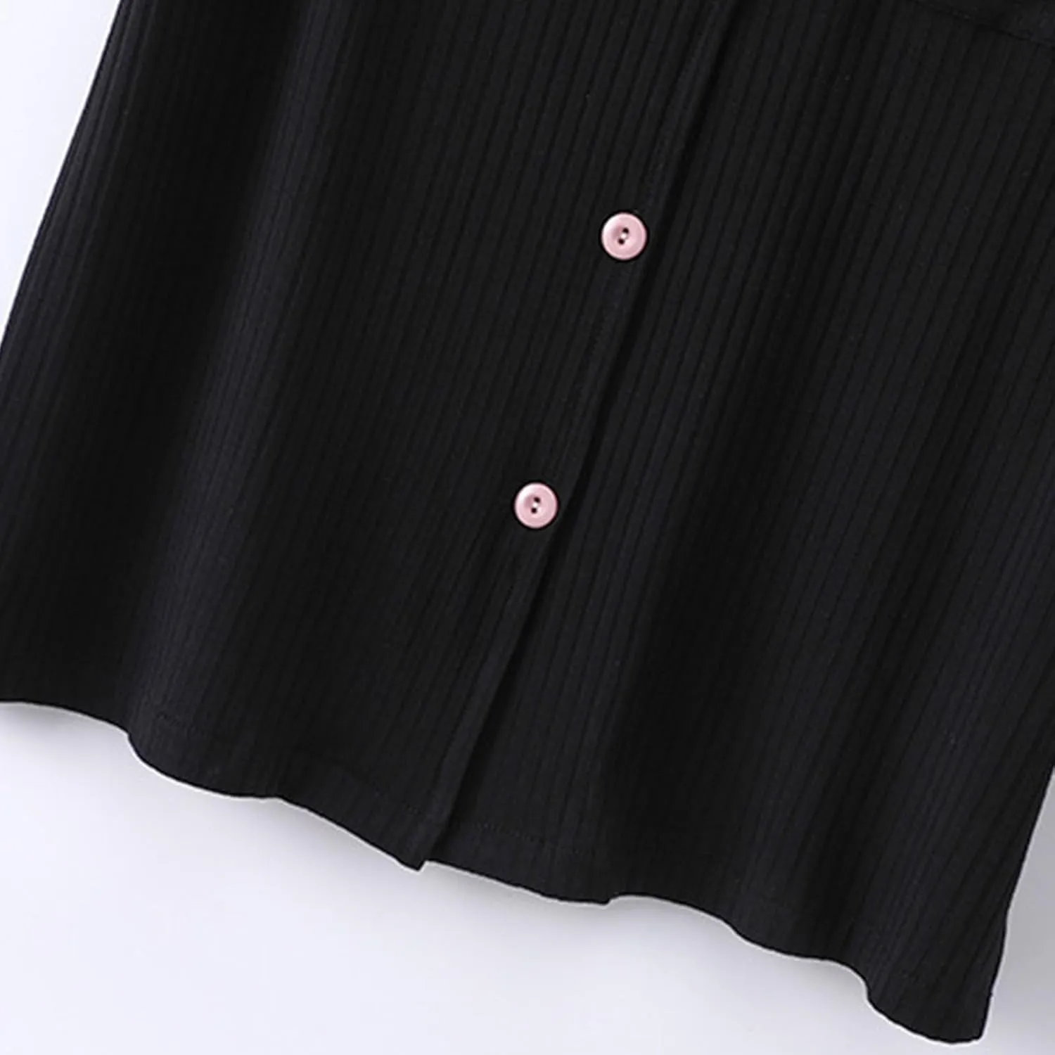 Pajamas Sets for Women Button Down Short Sleeve Shirts and Drawstring Waist Shorts Heart Embroidered Nightwear Set