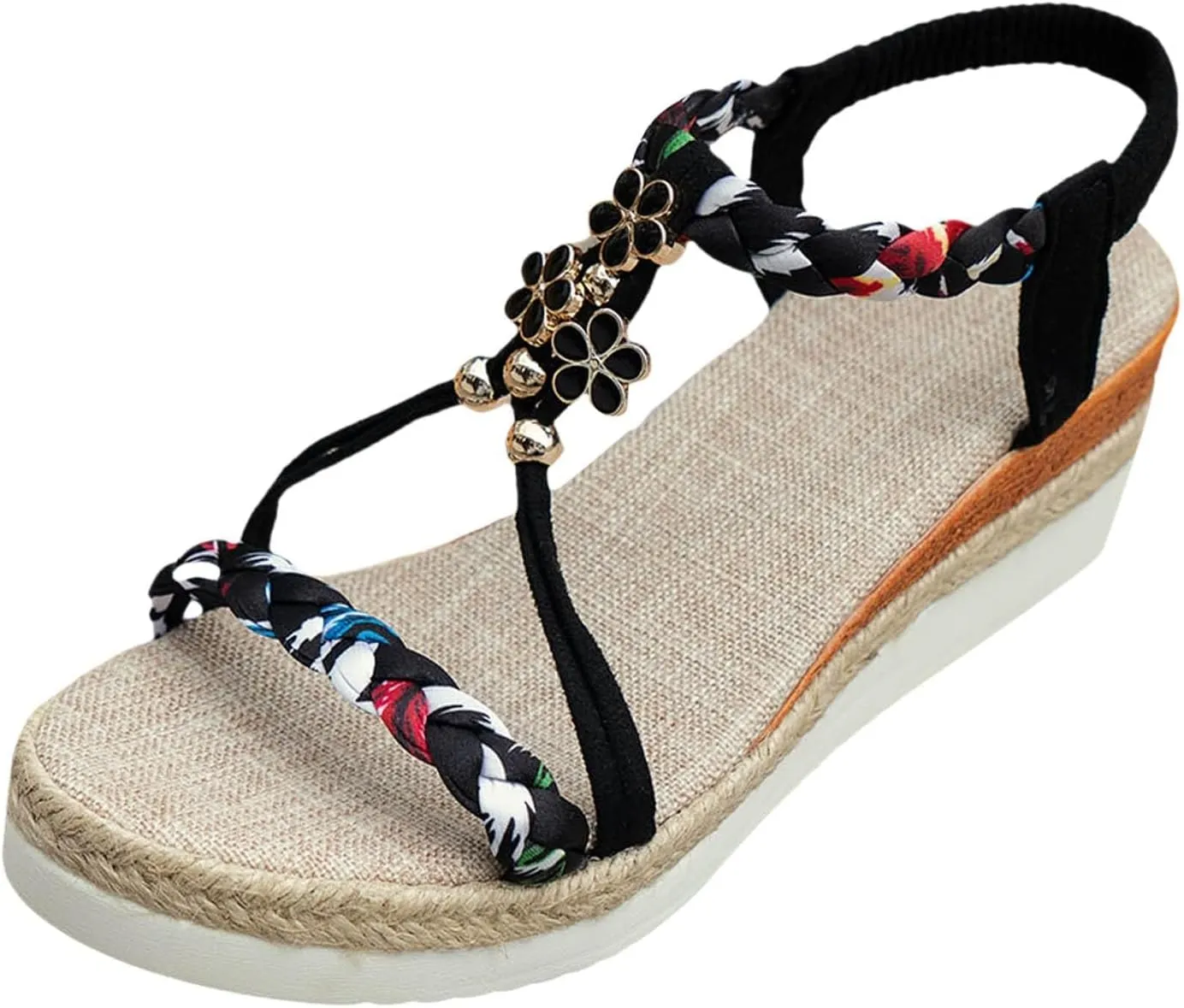 Platform Sandals Women Casual Bohemian Beach Sandals Flip Flops Open Toe Shoes Casual Dressy Sandal 2025