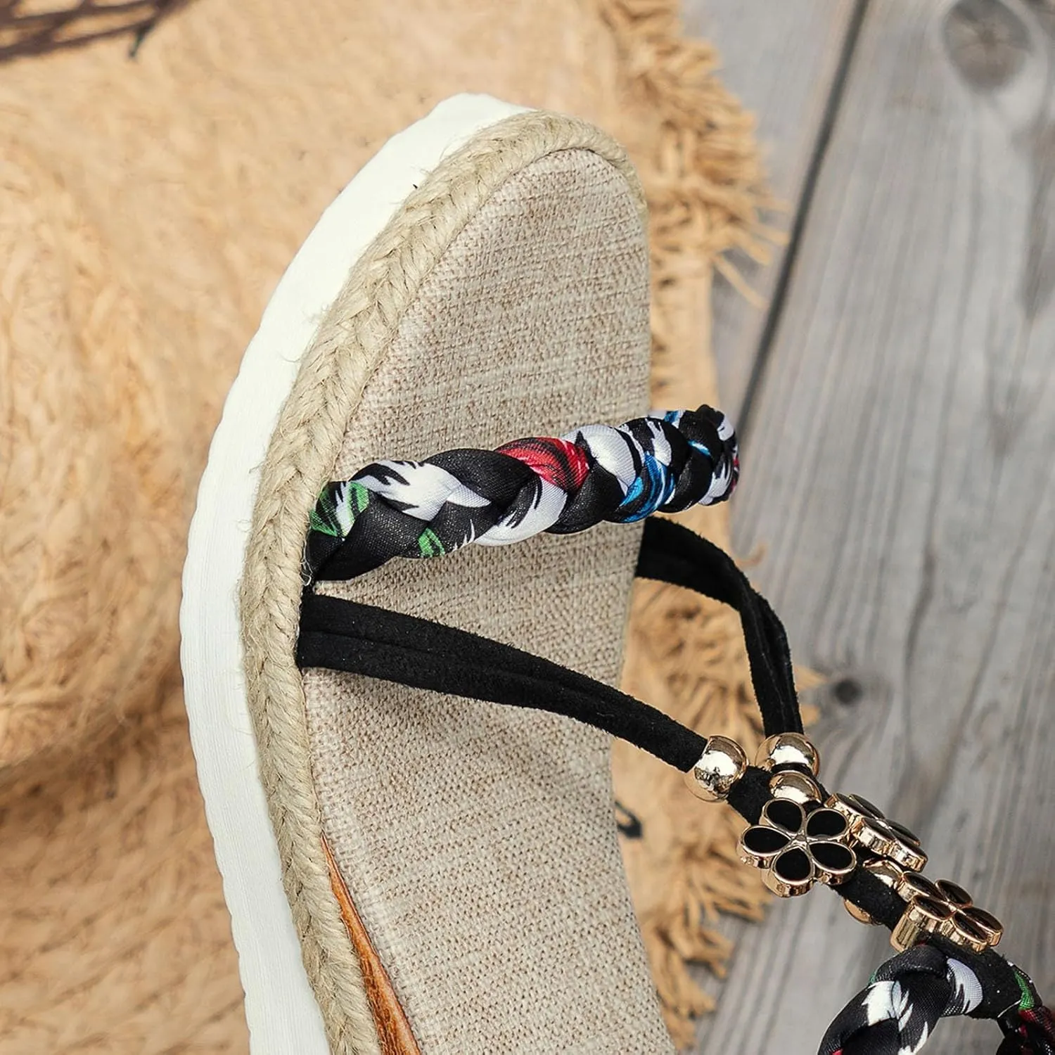 Platform Sandals Women Casual Bohemian Beach Sandals Flip Flops Open Toe Shoes Casual Dressy Sandal 2025
