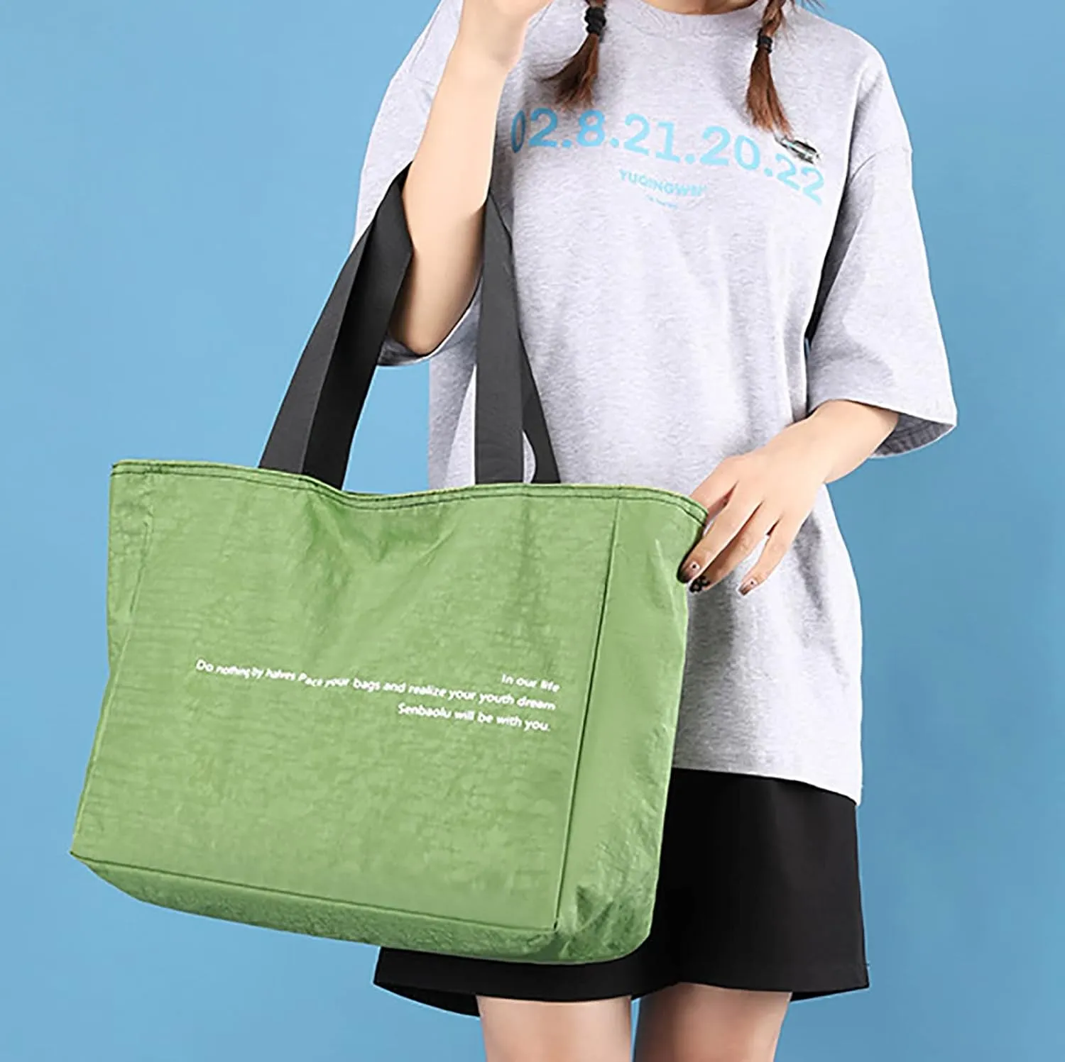 Puffer Quilted Shoulder Bag for Women Padding Shoulder Bag Puffy Hobo Bag Trendy Tote Bag 2025 Blue