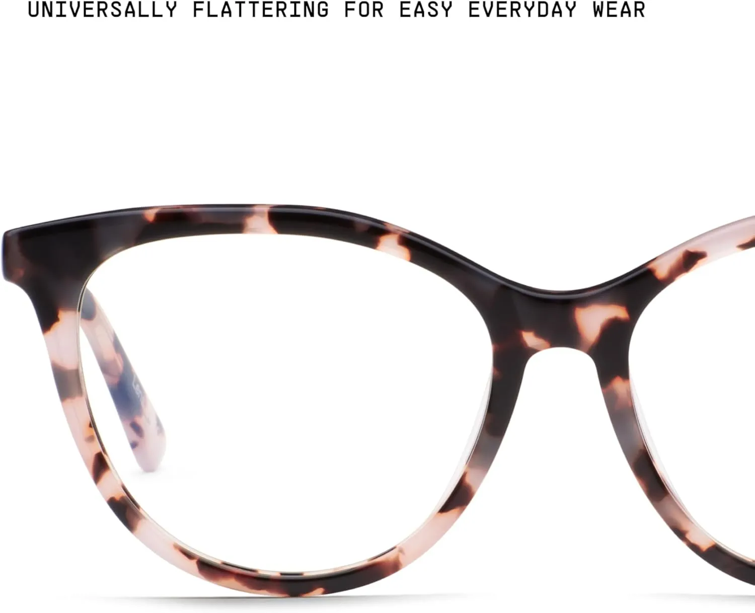 Quay Women's Cat Eye Lenses with Blue Light Protection, Clear, Large