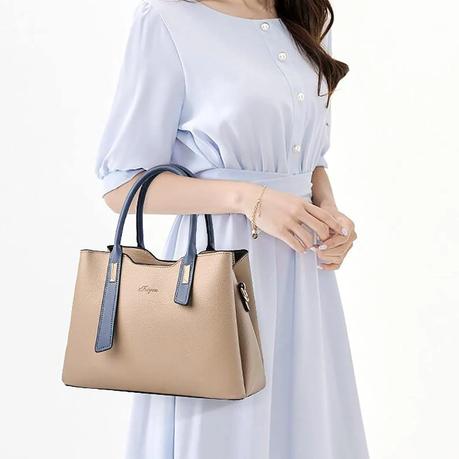 Shoulder Bag for Women, Purses for Women, Handbag Hobo Bags Vegan Leather Crossbody Purse with Adjustable Strap Blue