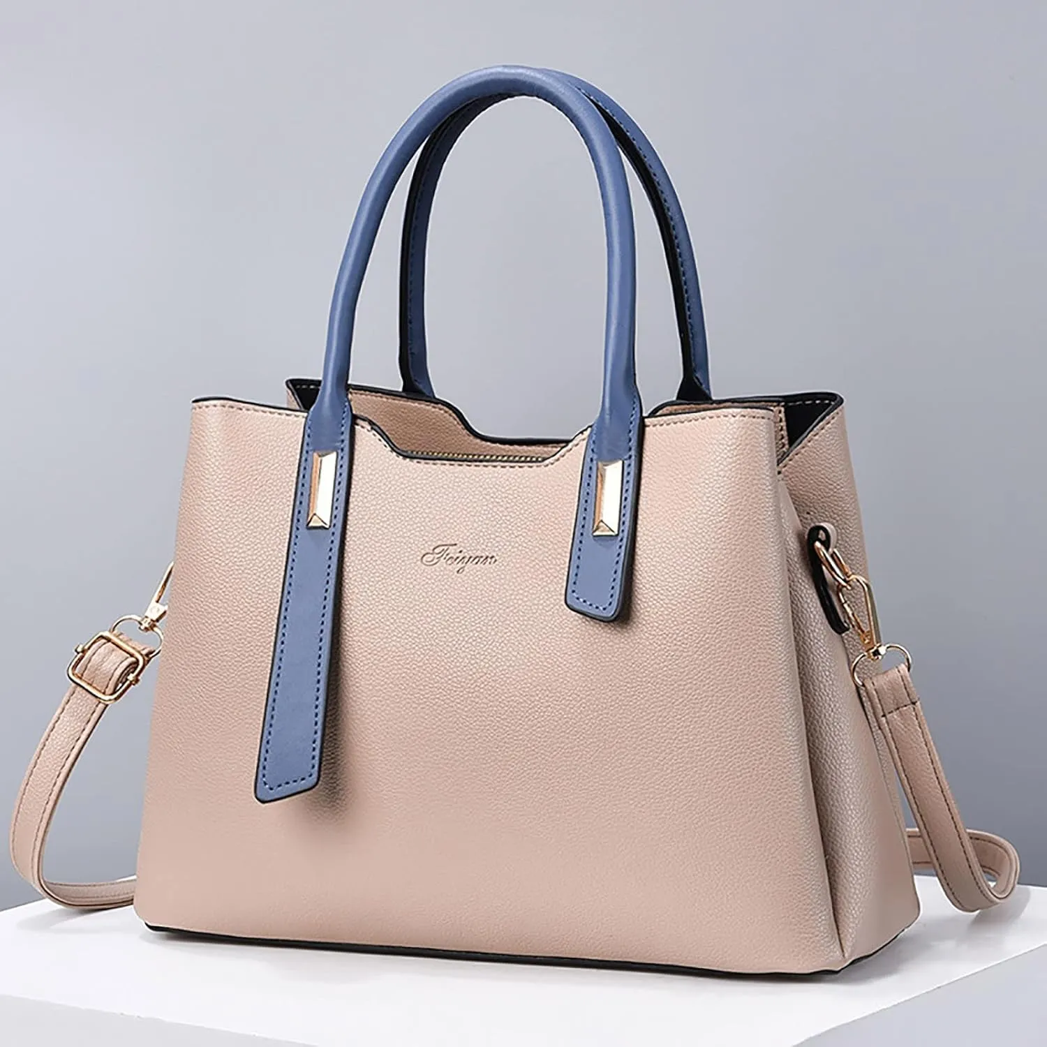 Shoulder Bag for Women, Purses for Women, Handbag Hobo Bags Vegan Leather Crossbody Purse with Adjustable Strap Blue