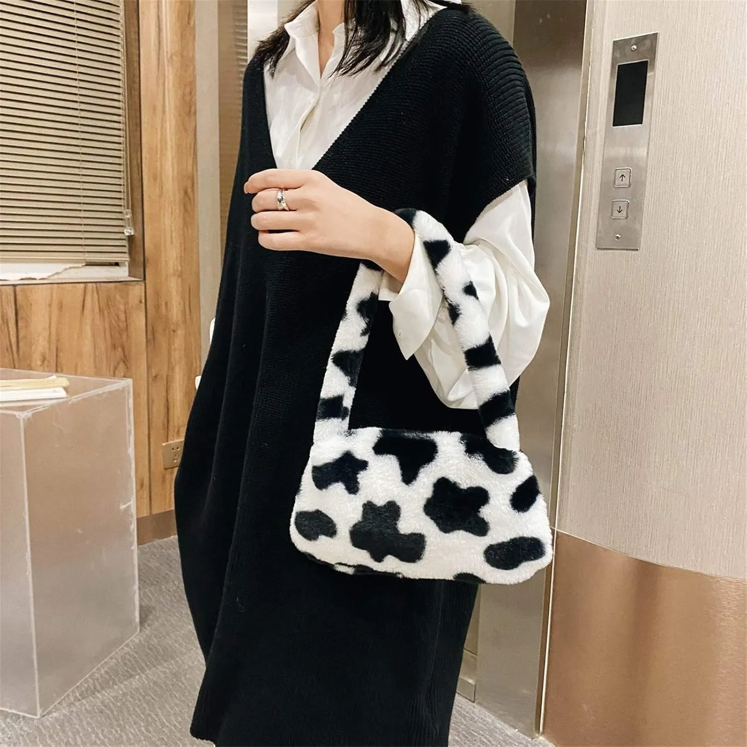 Shoulder Handbags Furry Bag Underarm Portable Shoulder Ladies Wild Bag Fashion Messenger