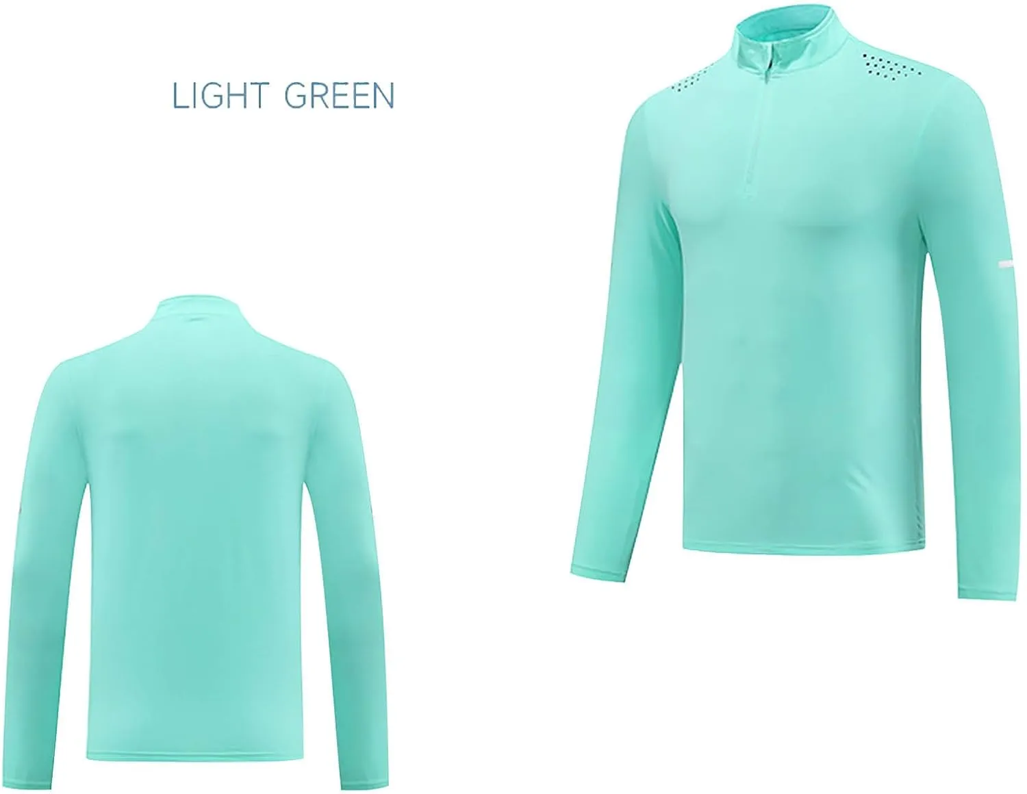 Sun Protection Shirt for Mens Casual Lightweight Long Sleeve Rash Guard Fishing Outdoor Sports Running Tees Tops