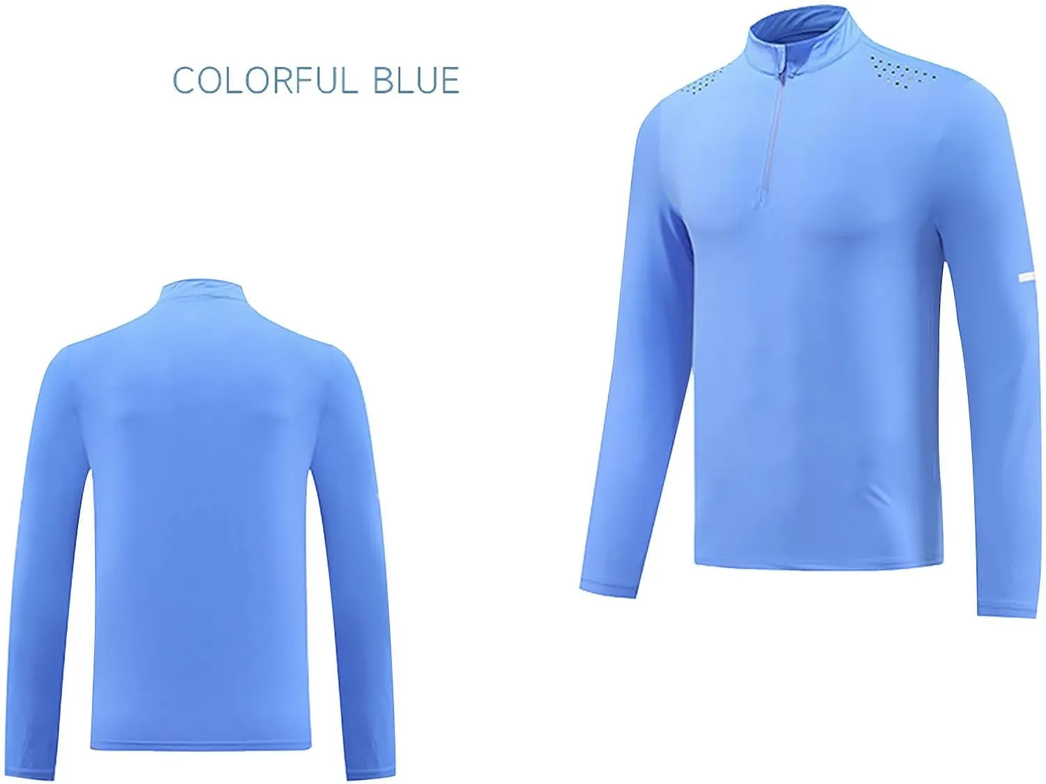 Sun Protection Shirt for Mens Casual Lightweight Long Sleeve Rash Guard Fishing Outdoor Sports Running Tees Tops