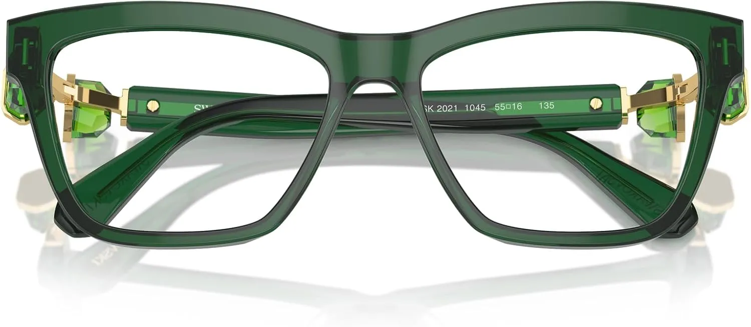 Swarovski Women's Sk2021 Square Prescription Eyewear Frames