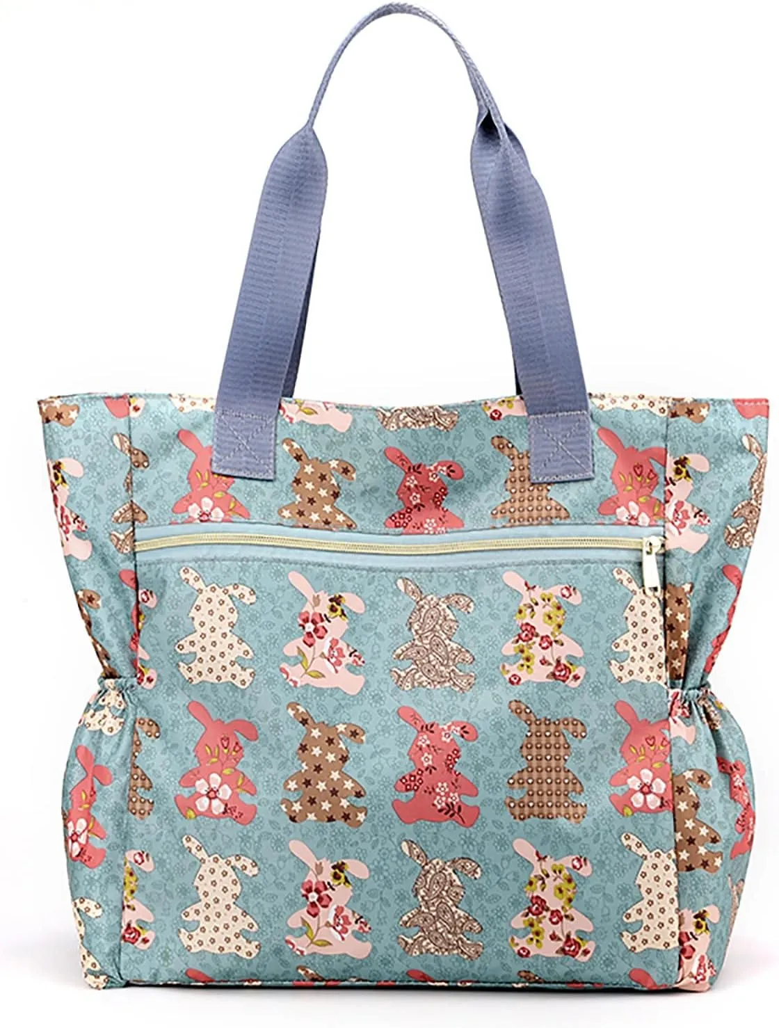 Tote Bag For Women Large Lightweight Nylon Shoulder Handbags And Travel Work Purse Storage Tote Messenger Bags