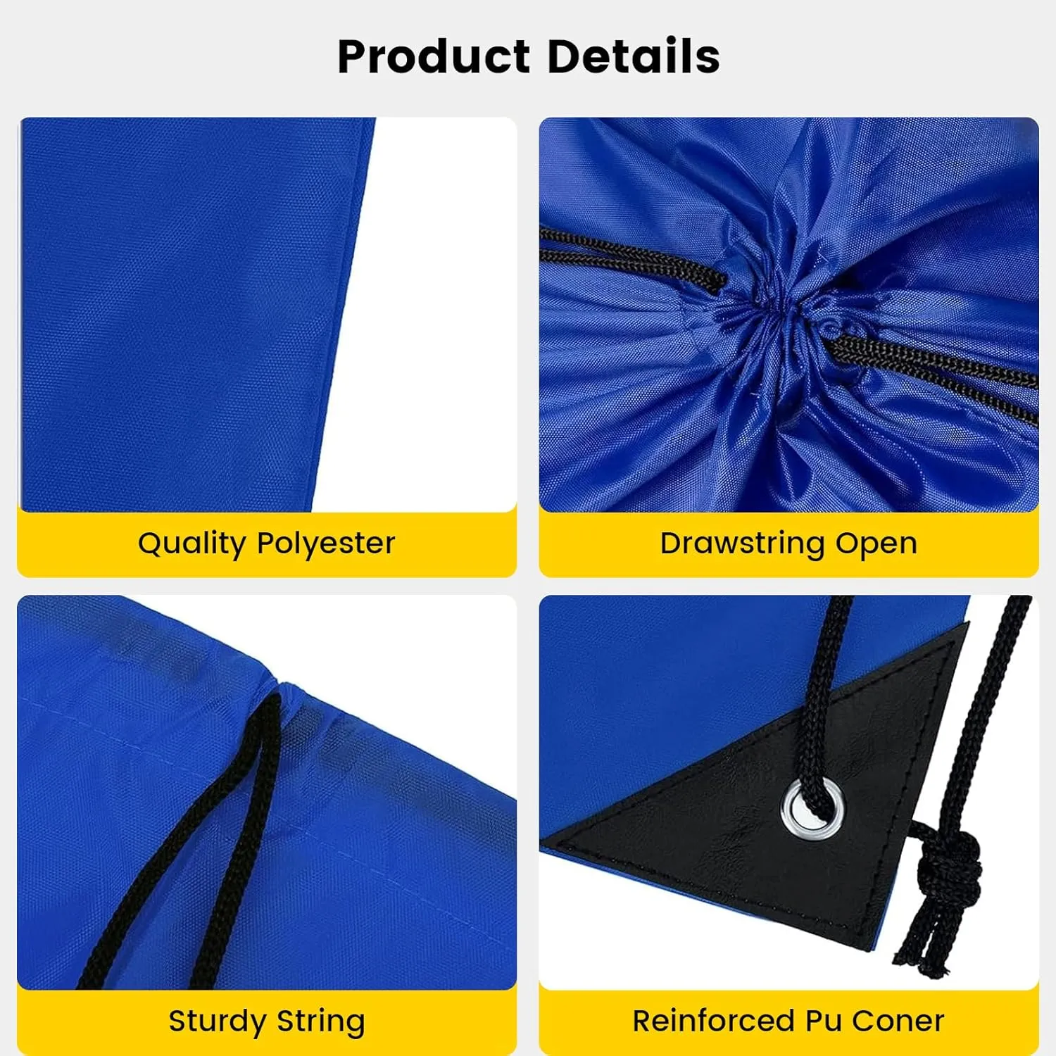 Vorspack Drawstring Backpack 100 Pieces for Party Gym Sport Trip