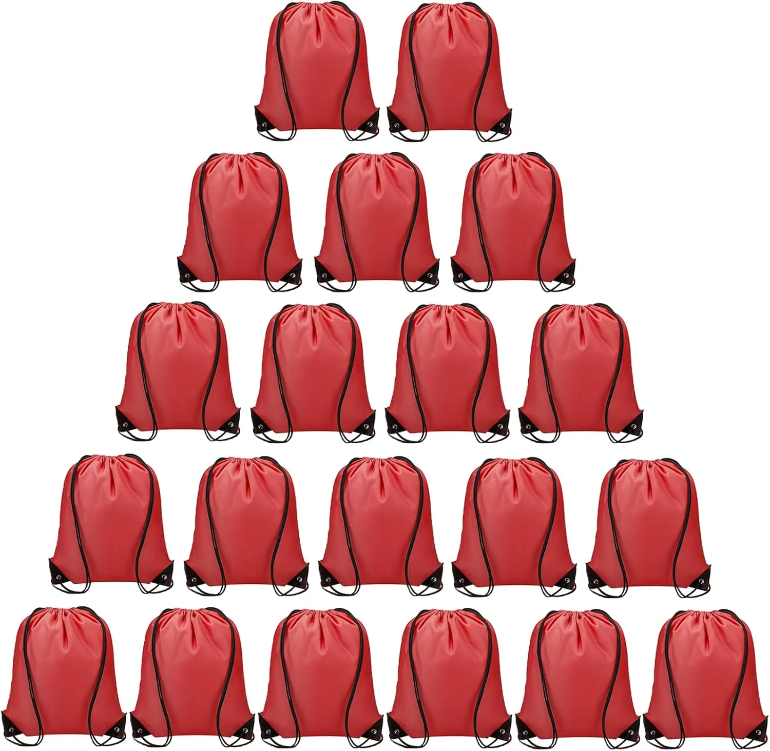 Vorspack Drawstring Backpack 20 Pieces for Party Gym Sport Trip