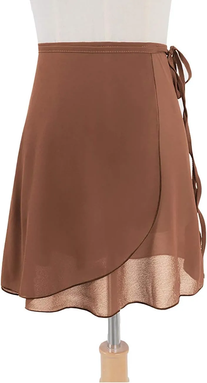 Women Chiffon Wrap Ballet Dance Skirt