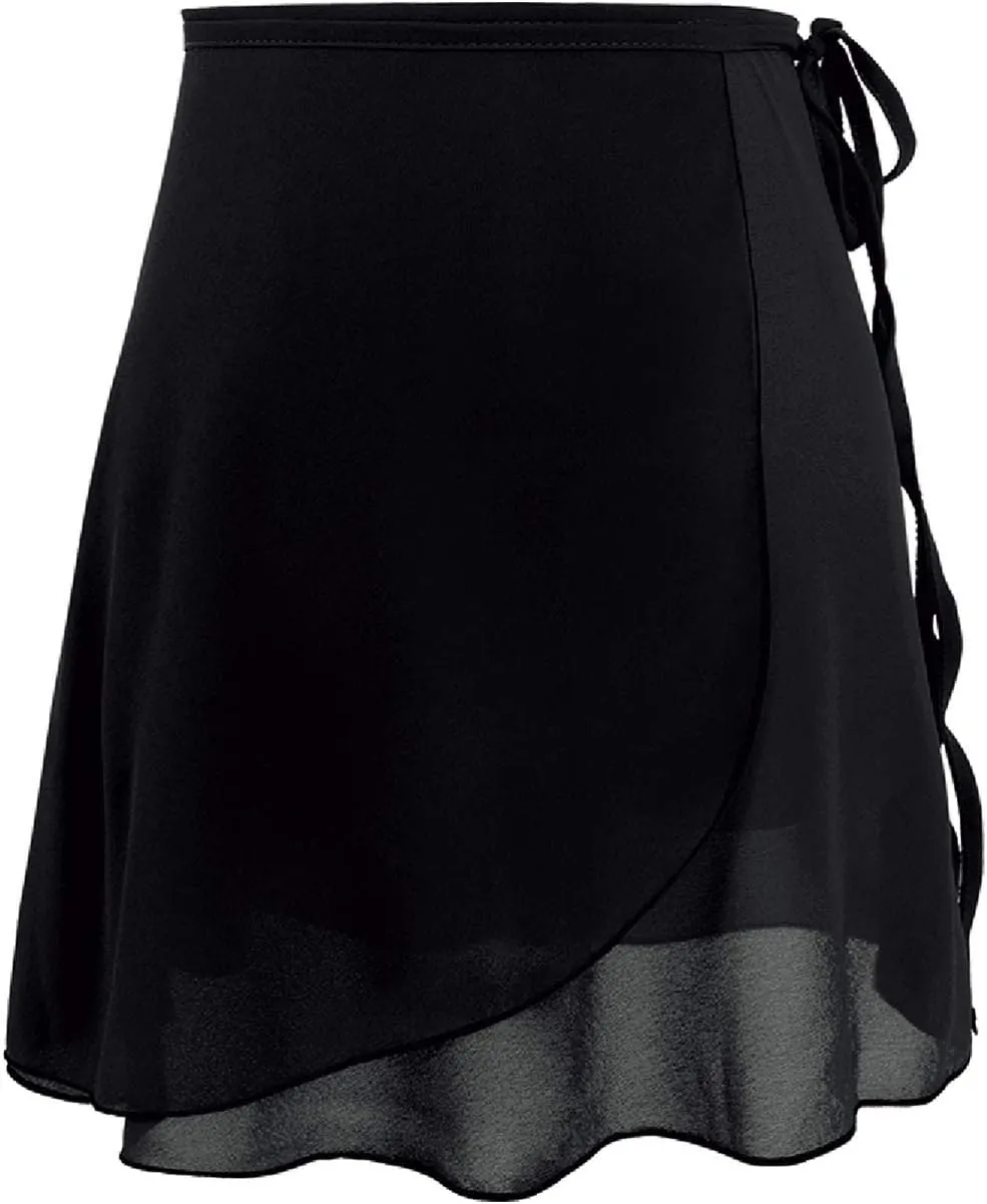 Women Chiffon Wrap Ballet Dance Skirt