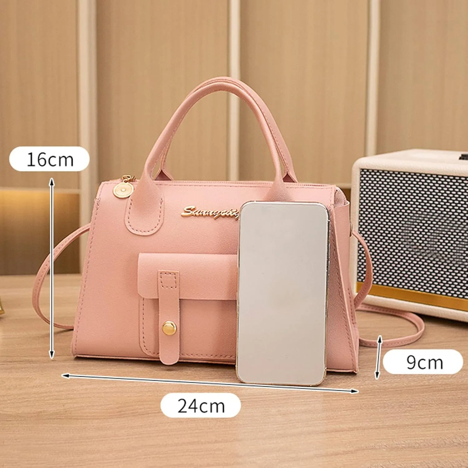 Women Messenger Bag Fashion New Pattern Solid Simple Handbag Shoulder Bags Purpose High Capacity (Brown, One Size)