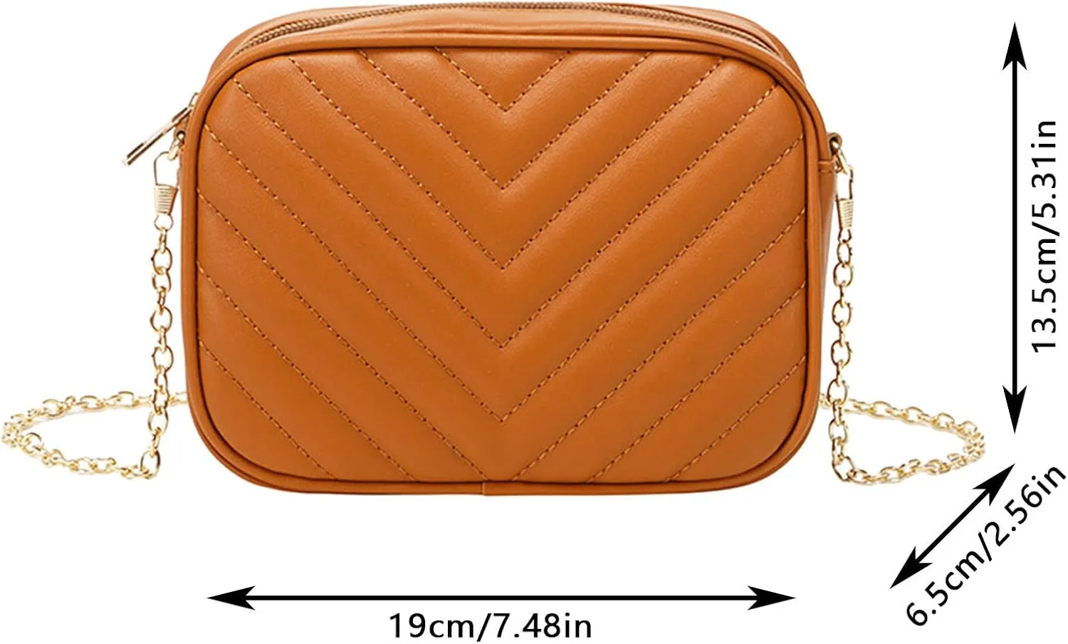 Women Messenger Bag Fashion Simple Trend Chain Shoulder Bag Purse Practical Messenger Bags Hooks (Black, One Size)