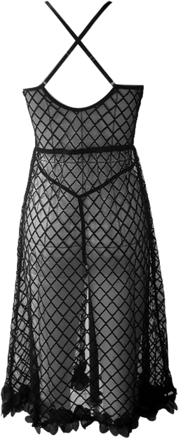 Women Sexy Dress Lace Underwear Set Women's Exotic Apparel Elegant Sleepwear Skirt Set 2025 Bodysuit