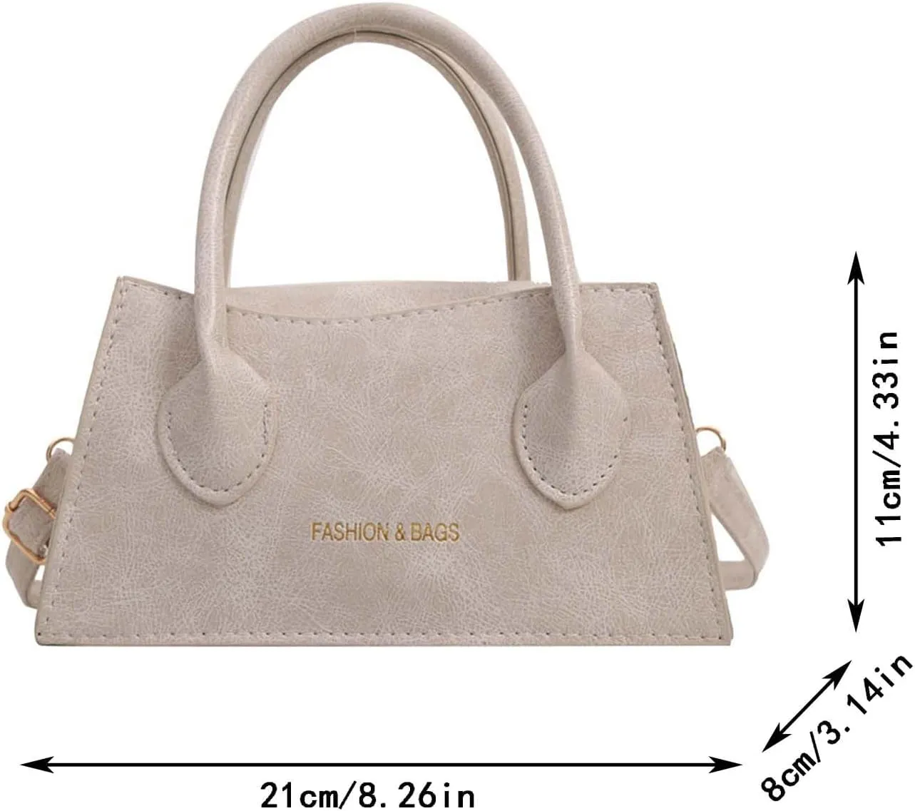 Women Shoulder Bags Fashion New Pattern Solid Color Retro Handbag Casual Messenger Bag Mini Shoulder (White, One Size)